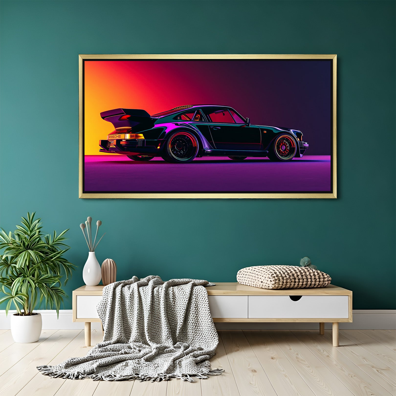 Modern Car Paintings: Speed and Power on Canvas (CAR - 123)