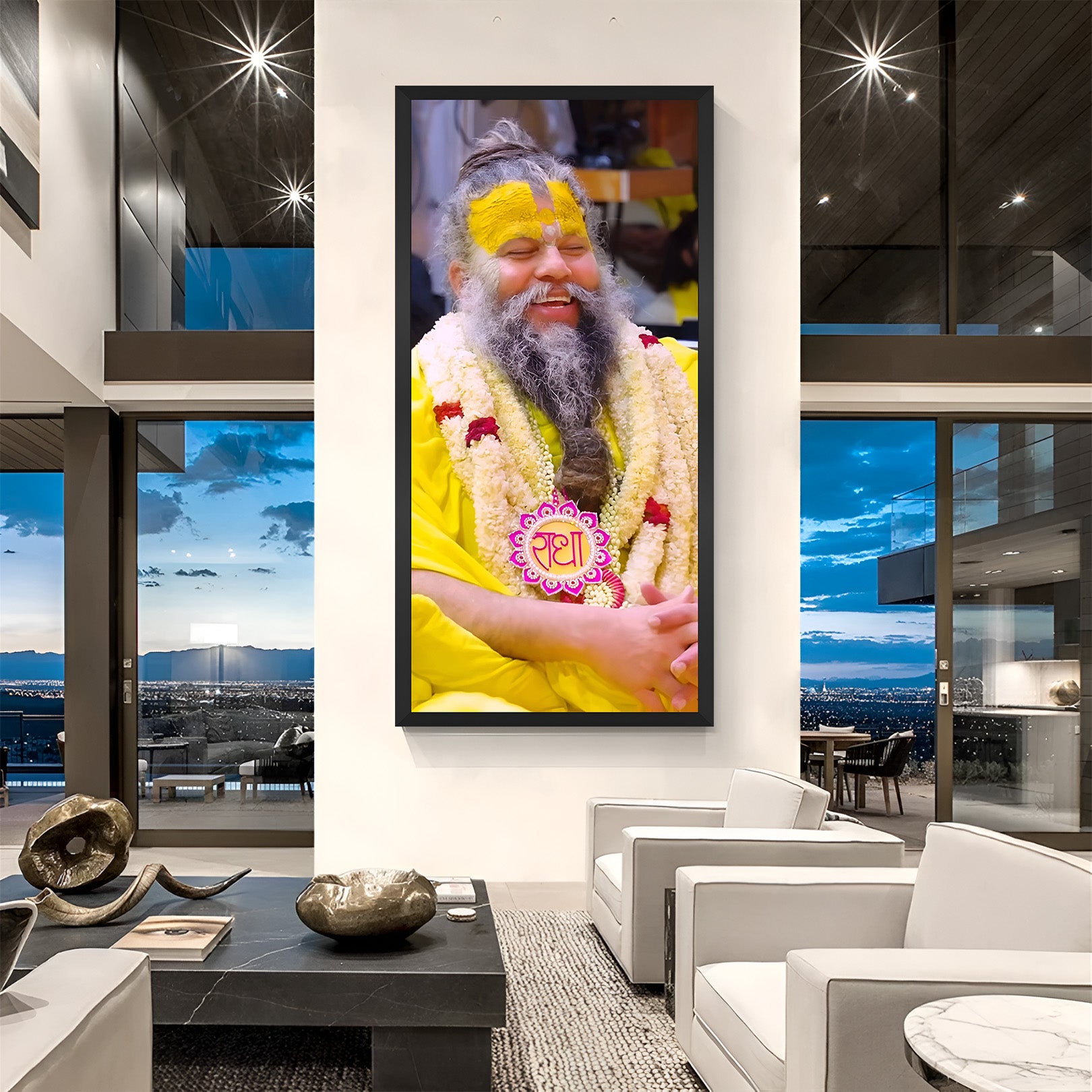 Premanand Maharaj Ji Canavs Wall Art Painting