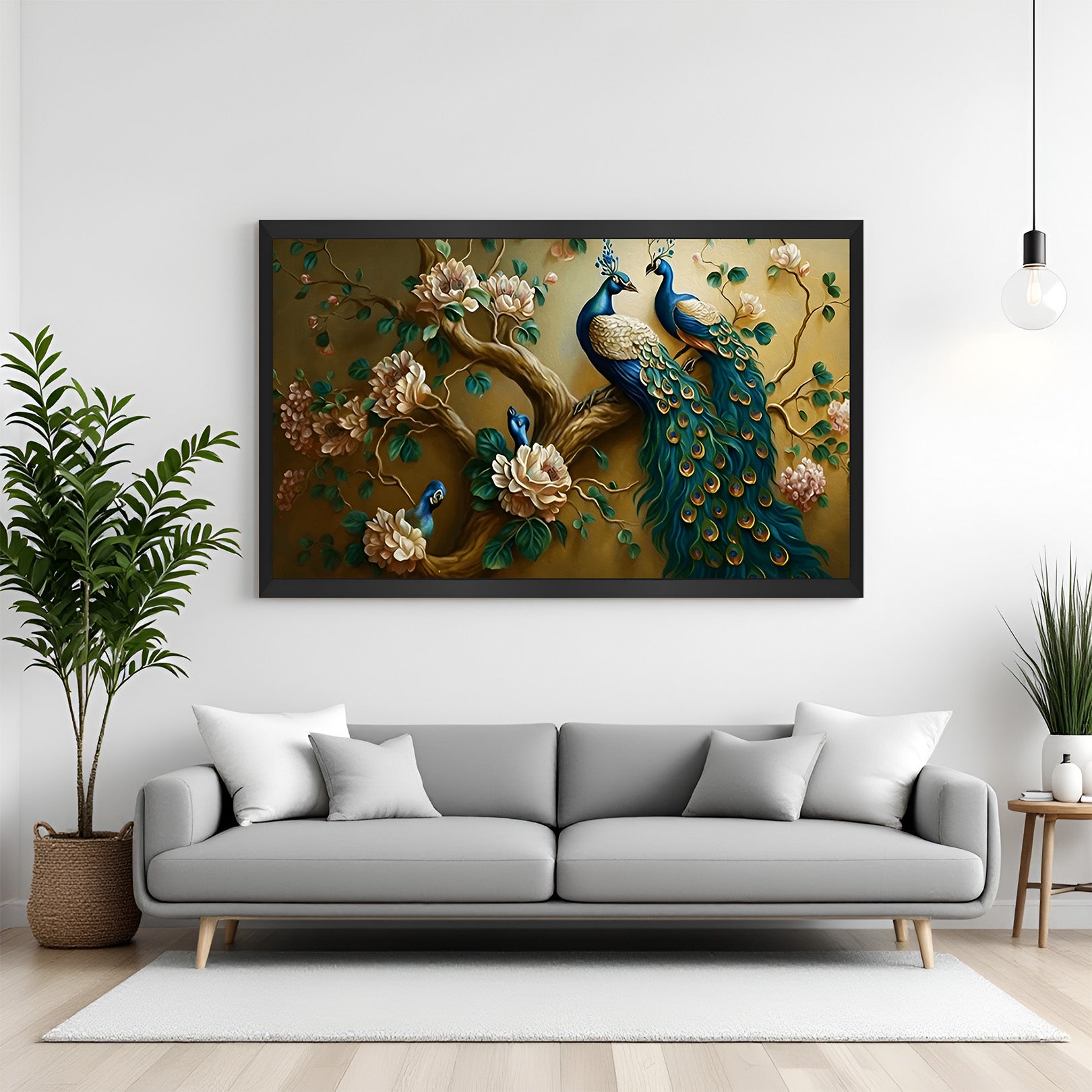 Peacock Vastu Canvas Painting