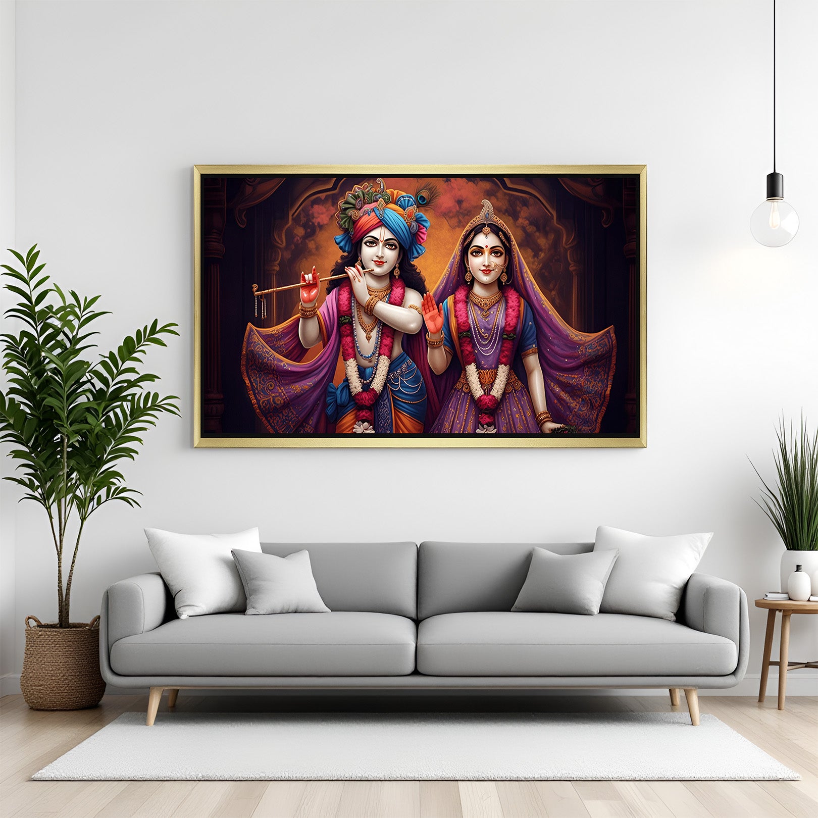 Radha Krishna Vastu Canvas Painting