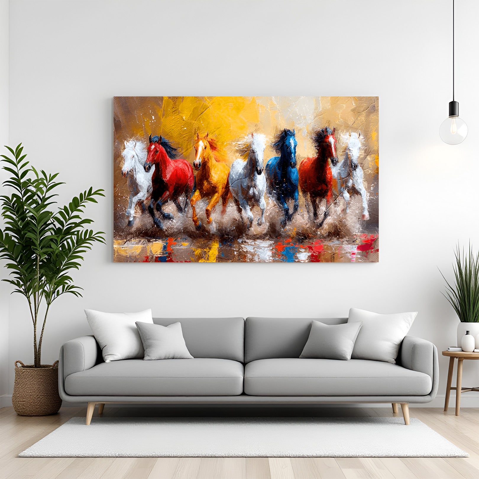 Seven Horses Vastu Wall Art