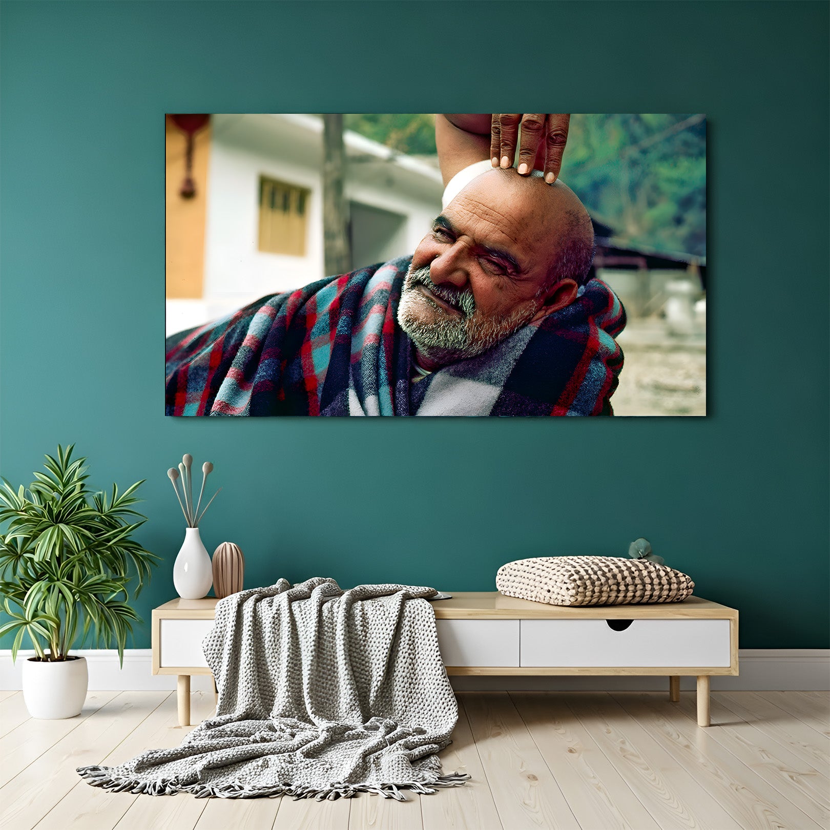 Neem Karoli Baba Canvas Wall Art