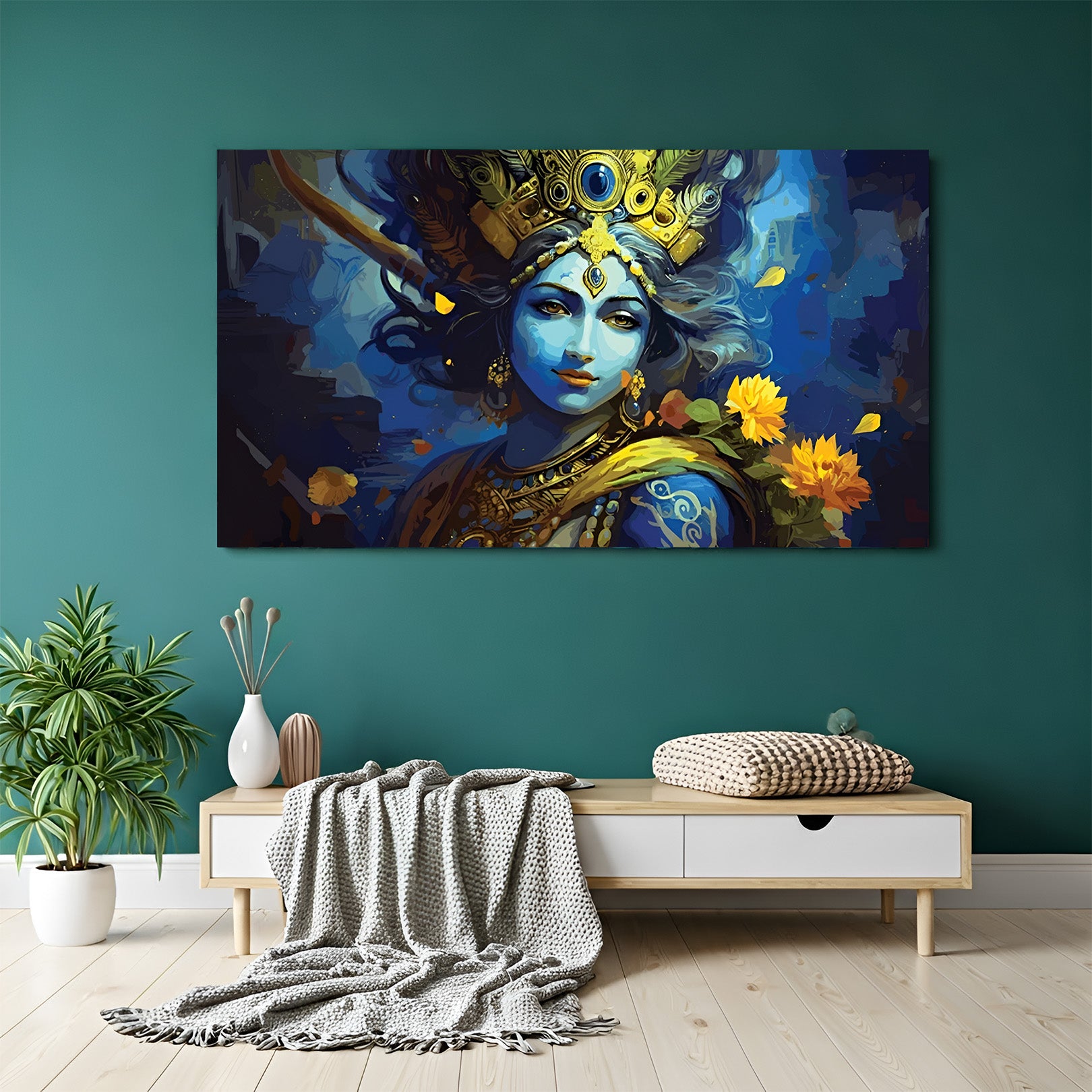 Krishna Vastu Canvas Painting