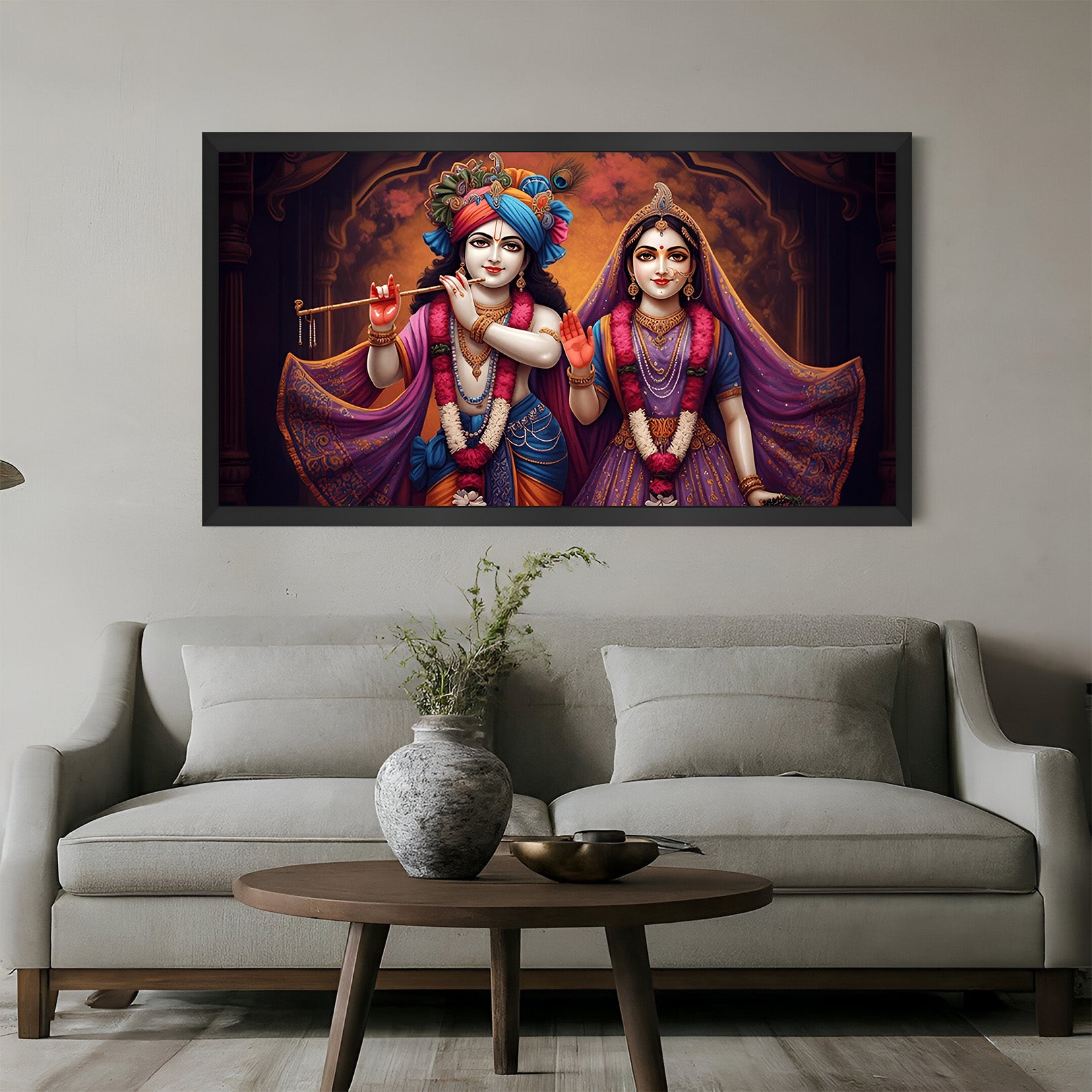 Radha Krishna Vastu Canvas Painting