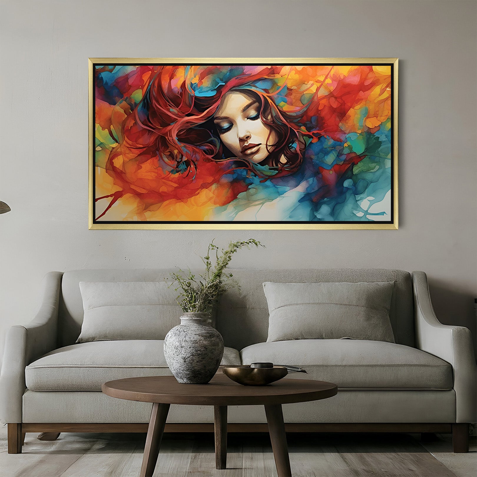 Colorful Chaos: Contemporary Abstract Art to Energize Your Walls - (ABSSH - 147)