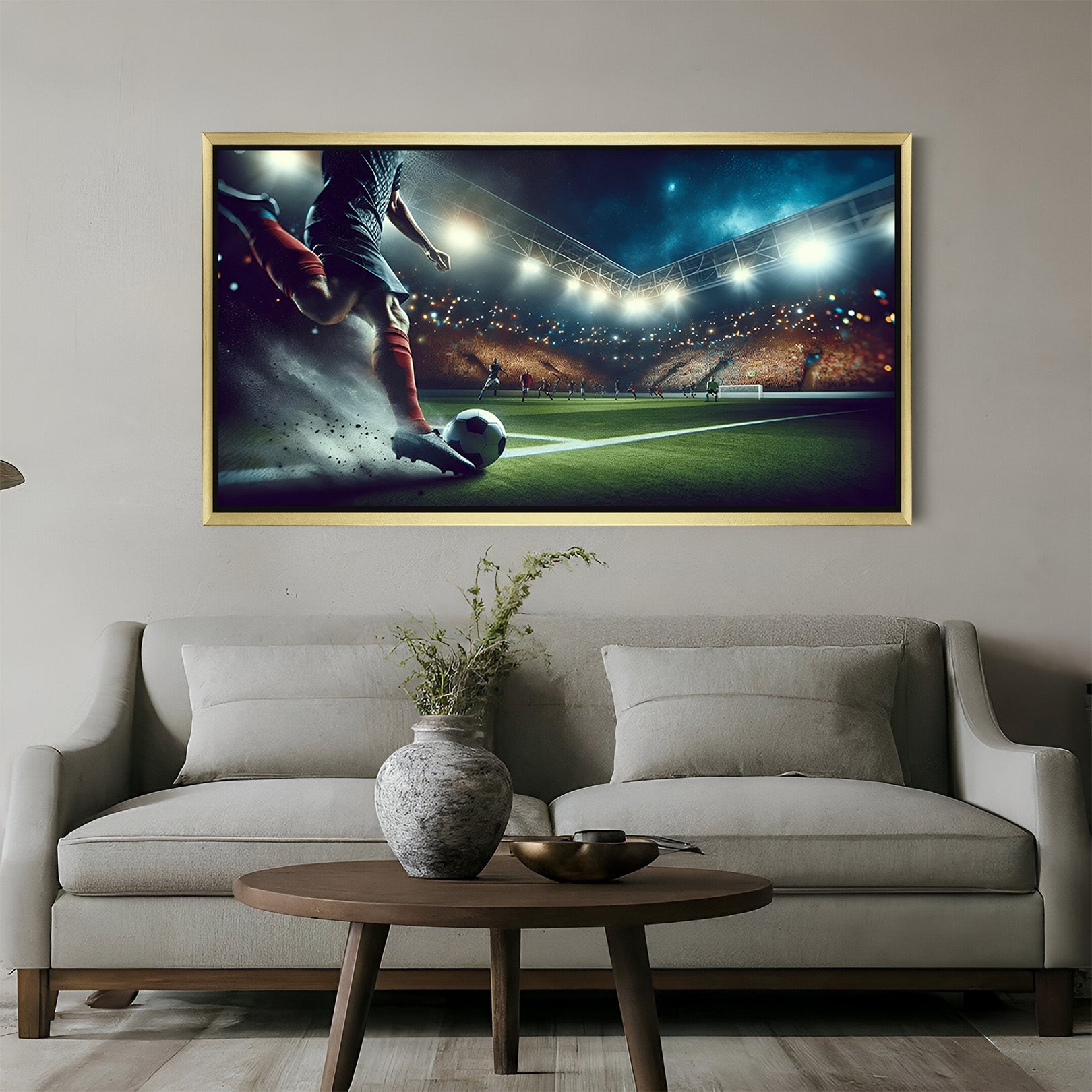 Pixel Perfection: Football Digital Modern Wall Art for Contemporary Spaces - (DIGSH – 141)