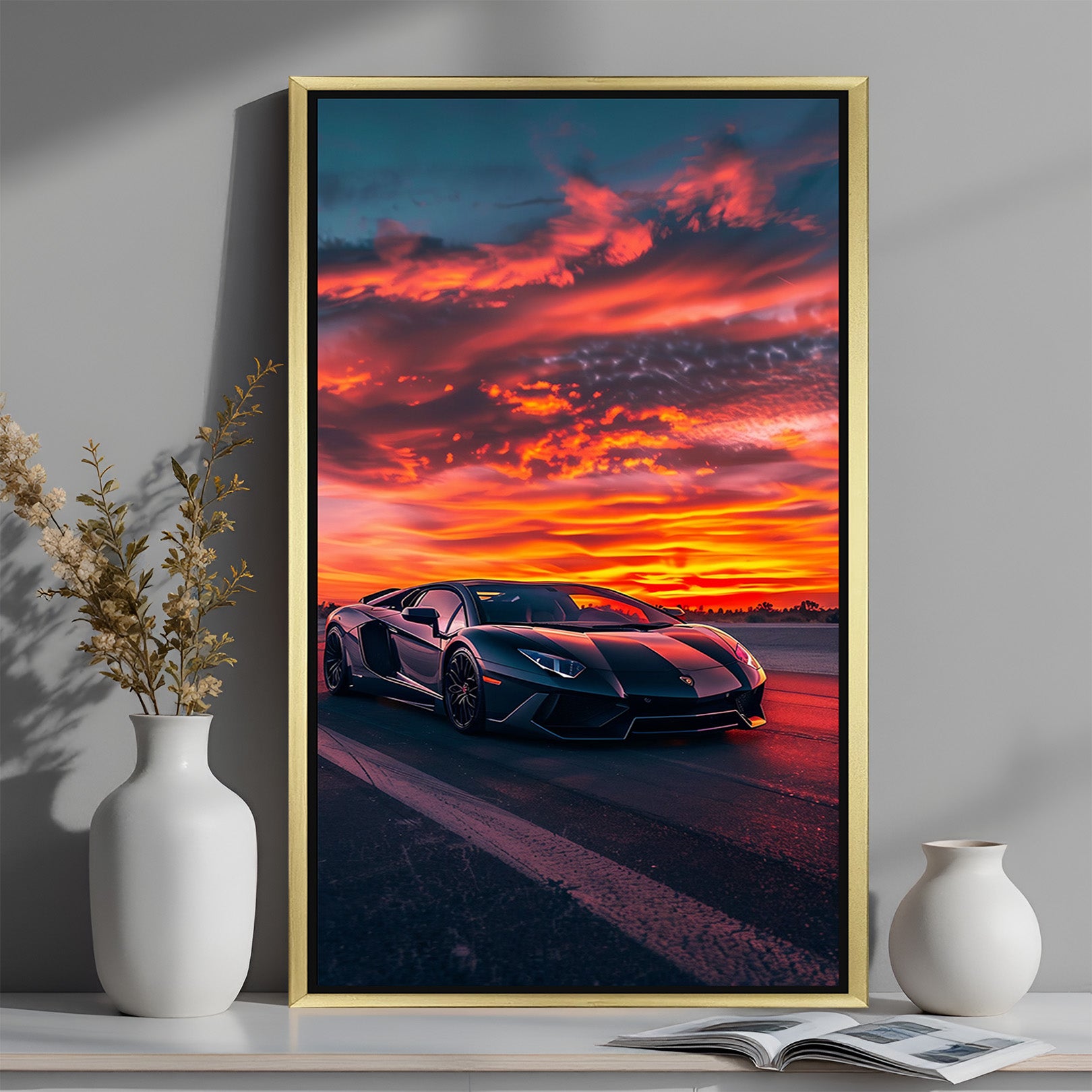 Road Legends: Stunning Car Canvas Art for Your Walls - (CAR - 108)