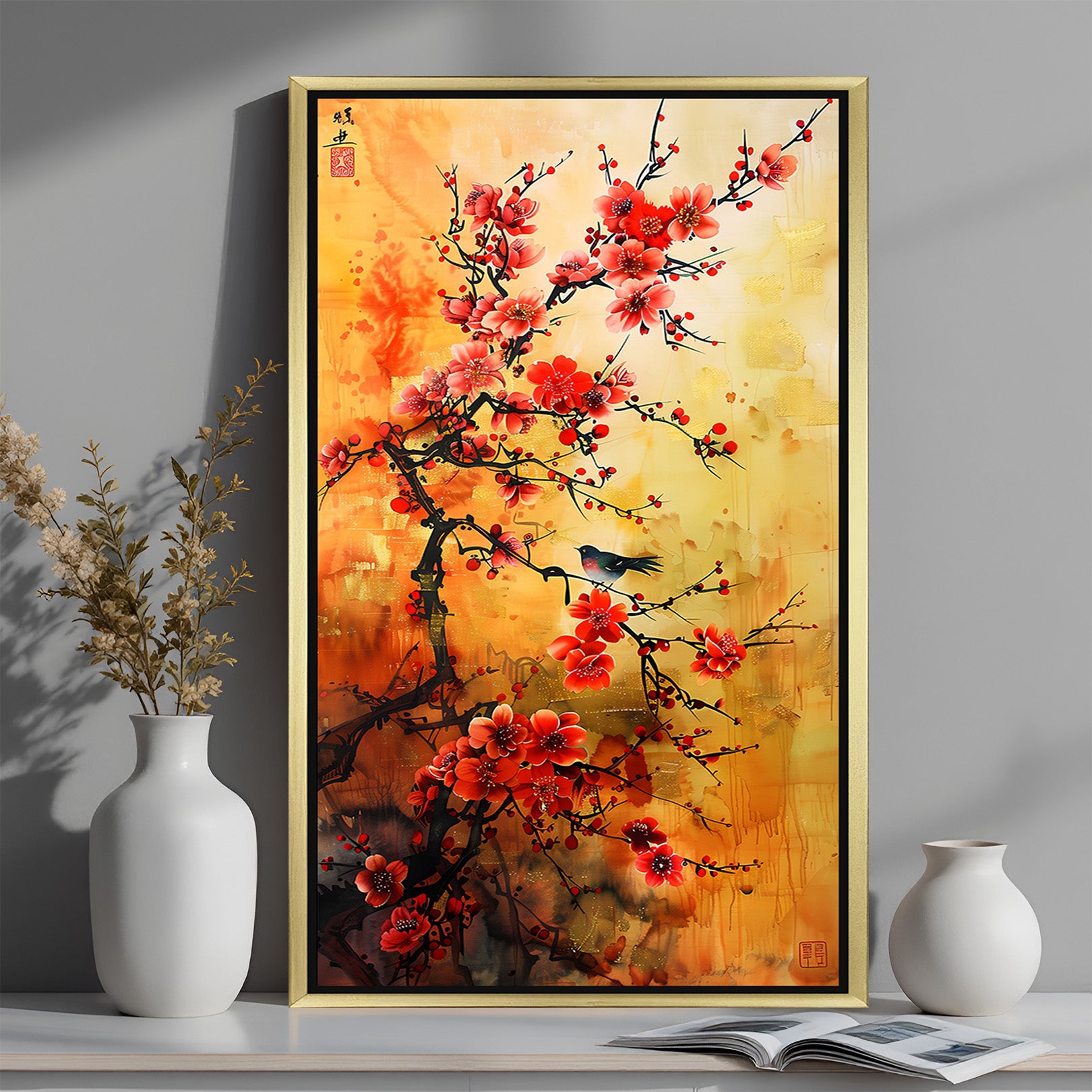 Floral Symphony: Vibrant Wall Art for Nature-Inspired Interiors - (FLO - 116)