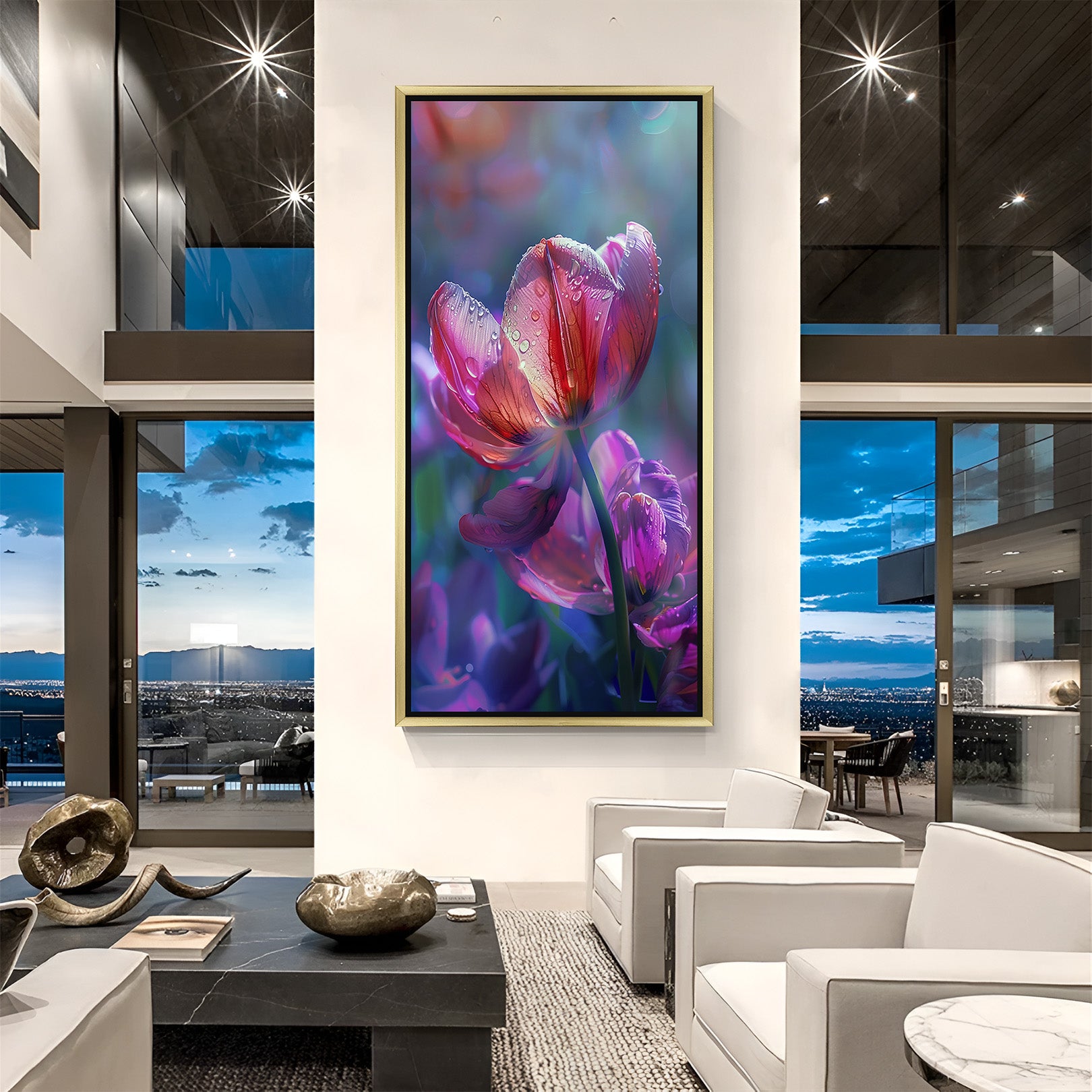 Petal Perfection: Stunning Flower Art for Contemporary Living - (FLO - 118)