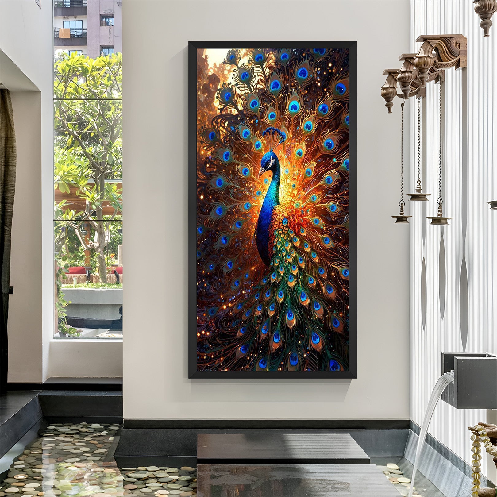 Peacock Vastu Wall Art 