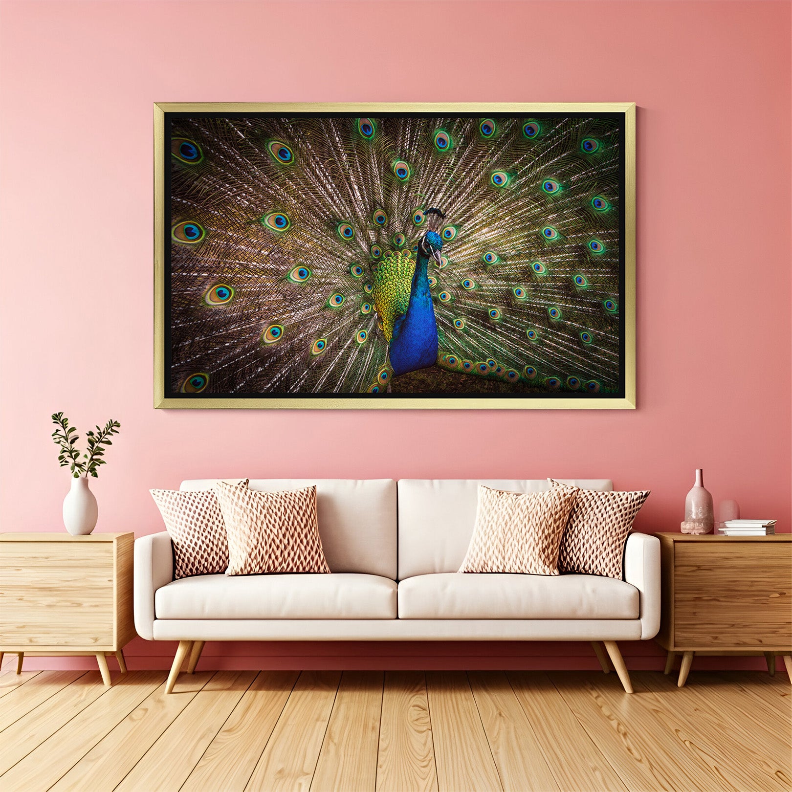 Peacock Animal Wall Art: Bring Prosperity with the Wild (ANM - 153)