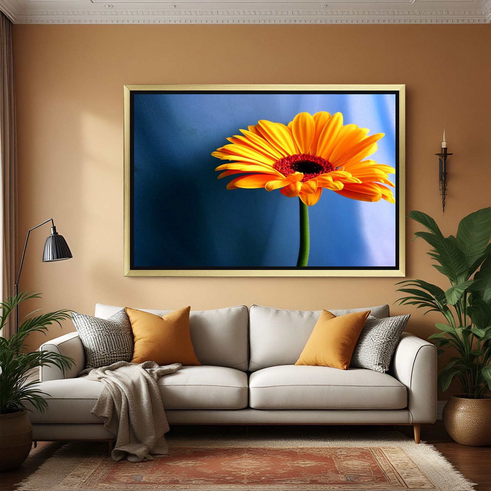 Hand-Painted Flower Art: Vibrant Petal Perfection (FLR - 141)