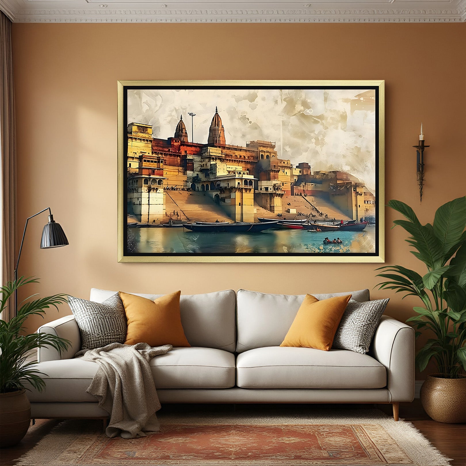 Textured Ethnic Abstract Wall Art: The Essence of Culture (ETH - 110)