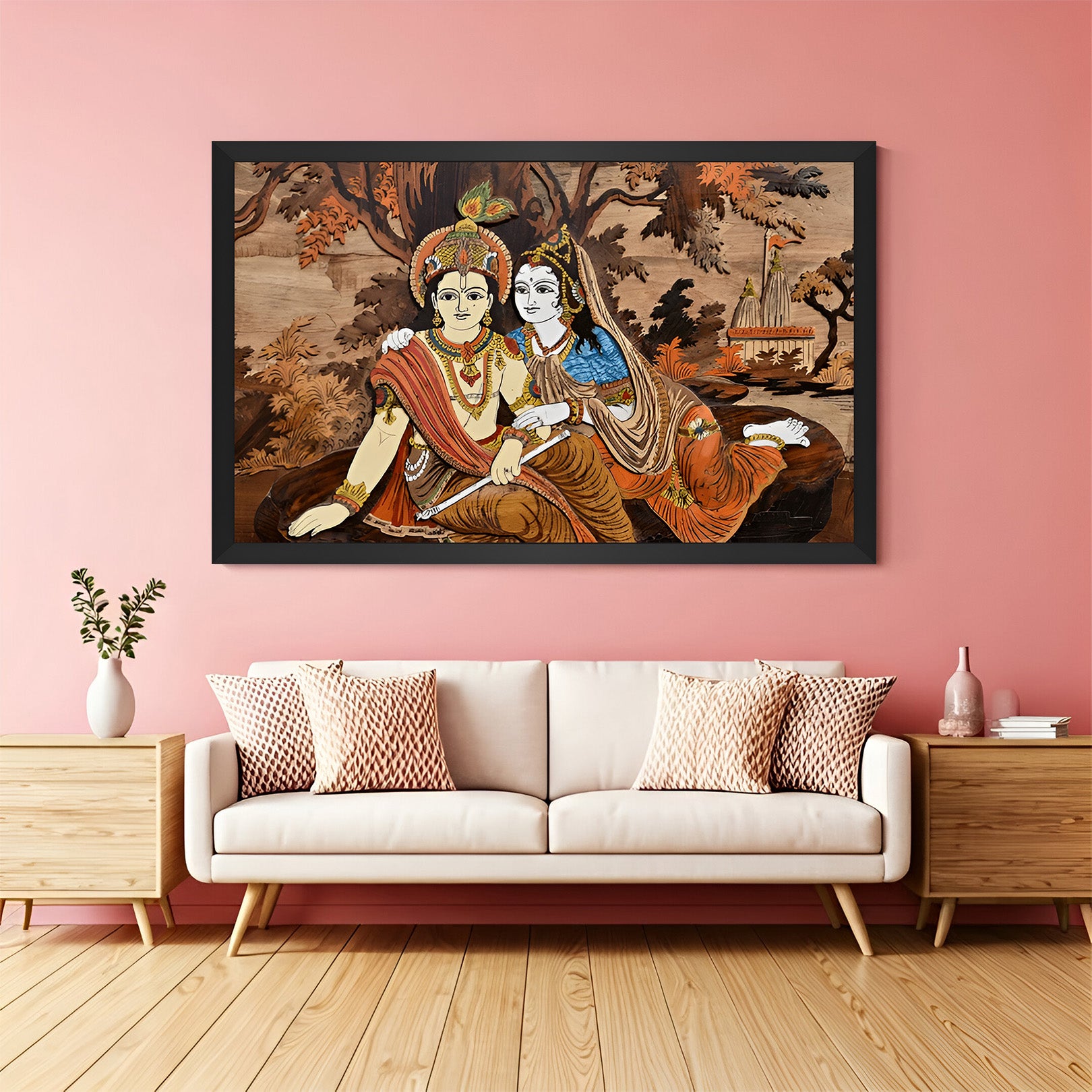 Radha Krishna Vastu Canvas Painting