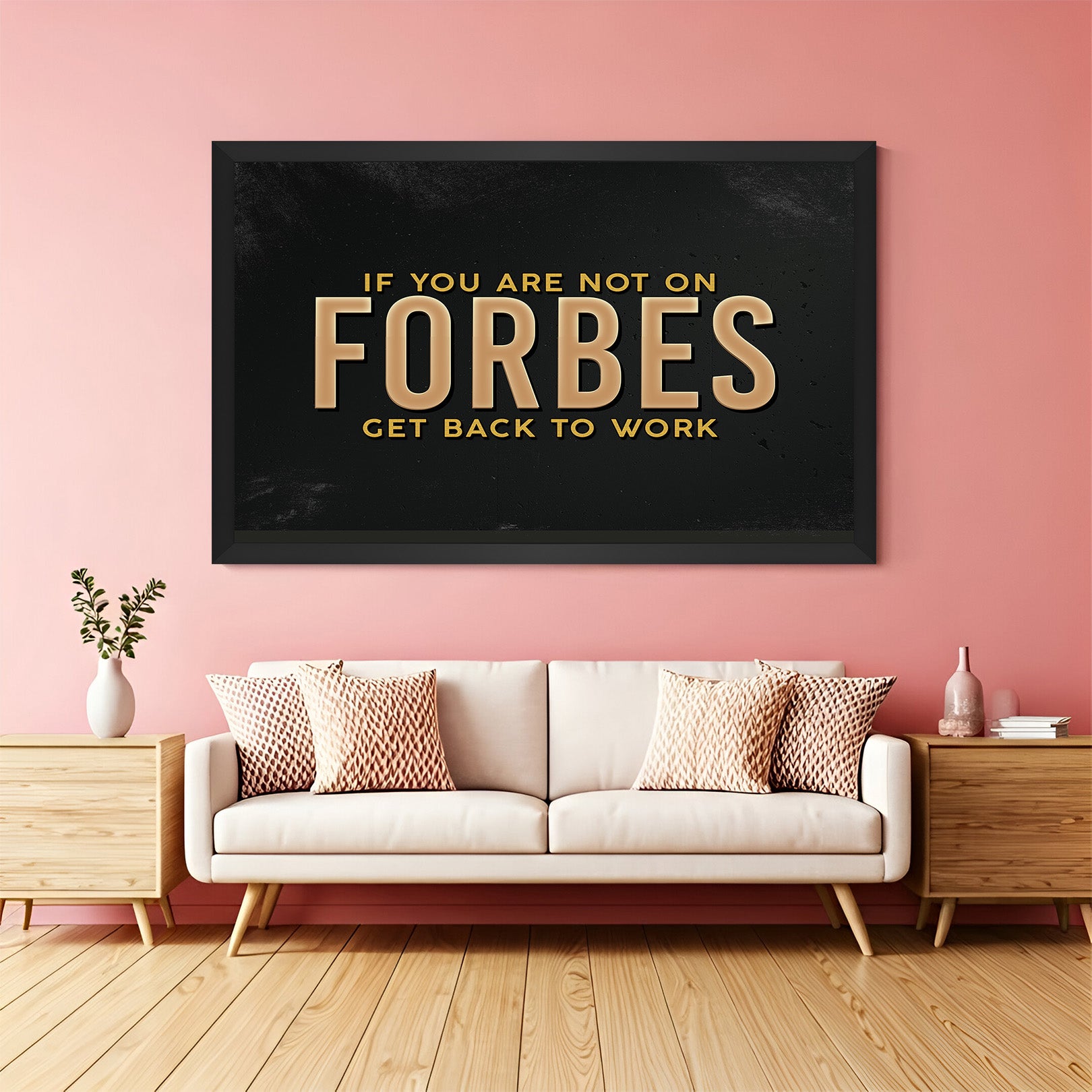 Dream Big, Work Hard: Premium Canvas Wall Art