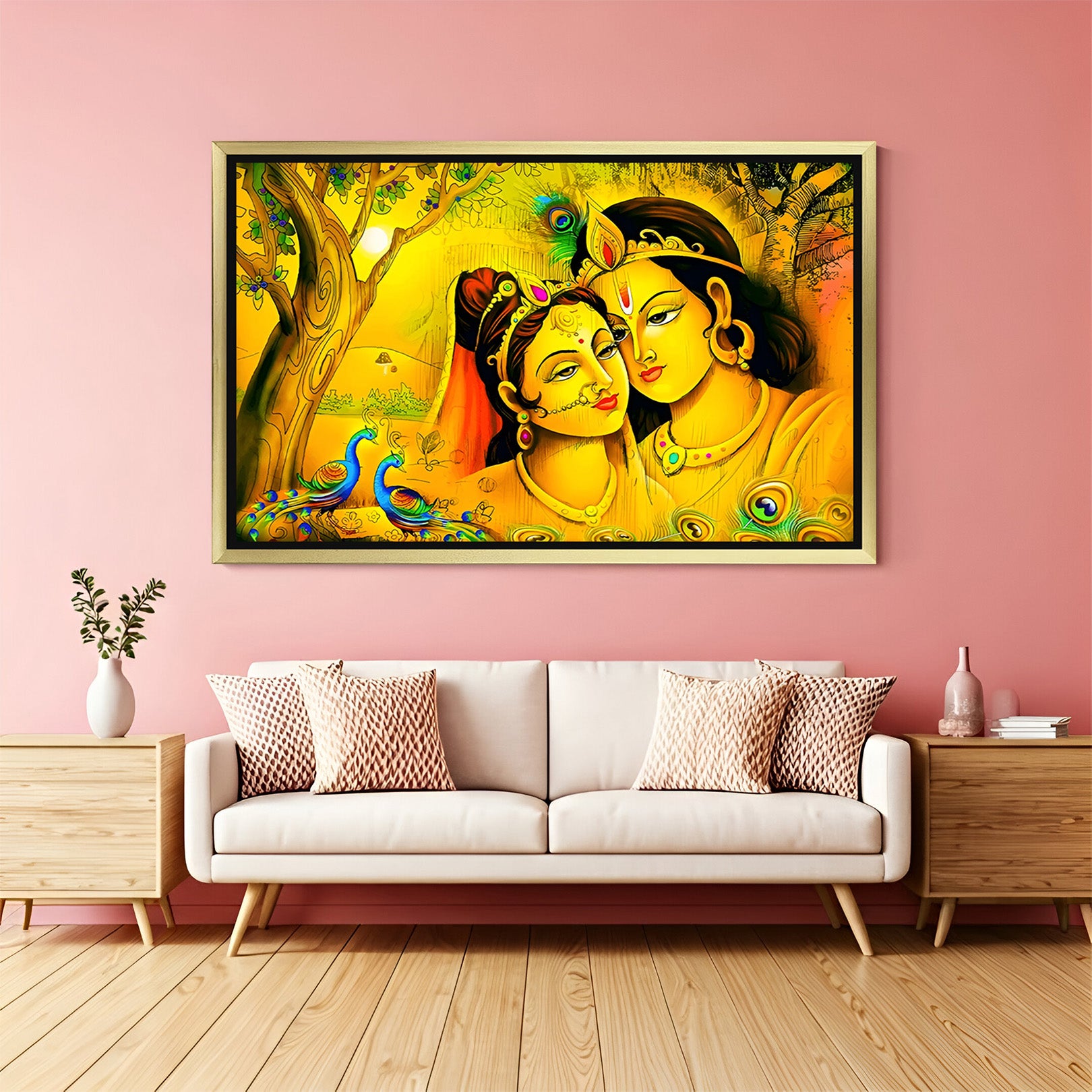 Radha Krishna Vastu Canvas Painting 