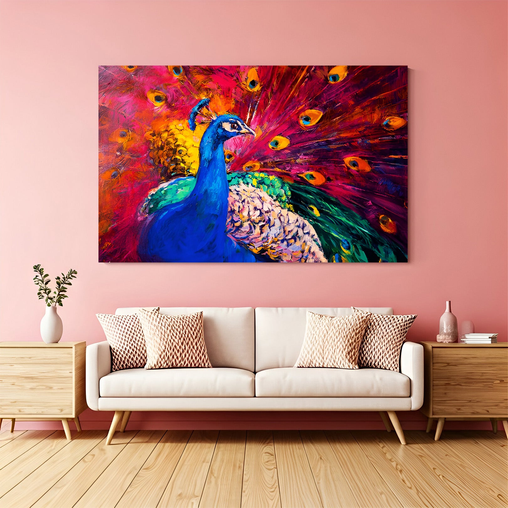 Peacock Vastu Canvas Painting