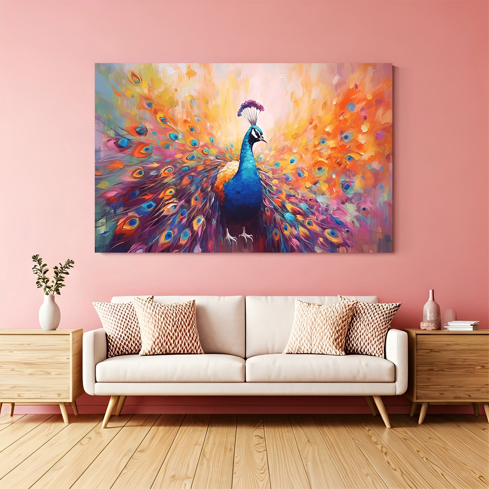 Peacock Vastu Canvas Painting