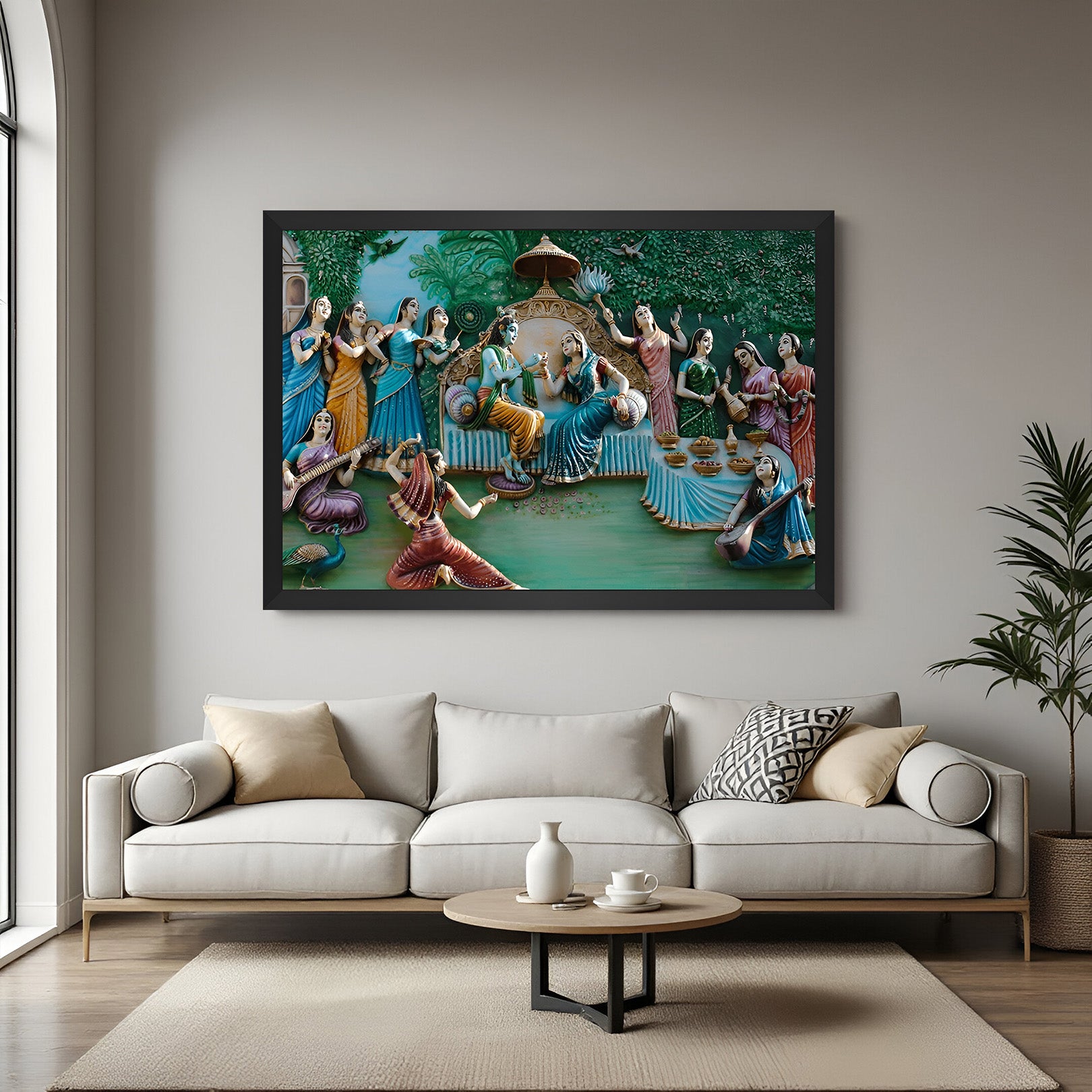 Radha Krishna Vastu Canvas Painting