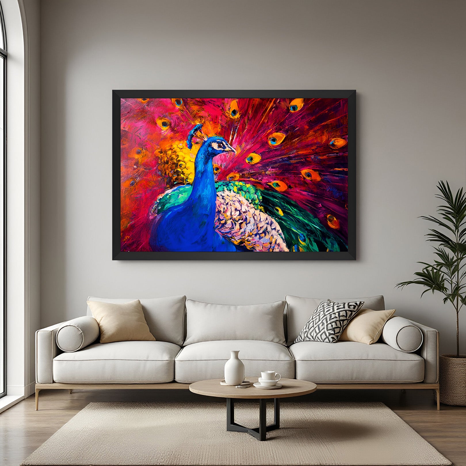 Peacock Vastu Canvas Painting