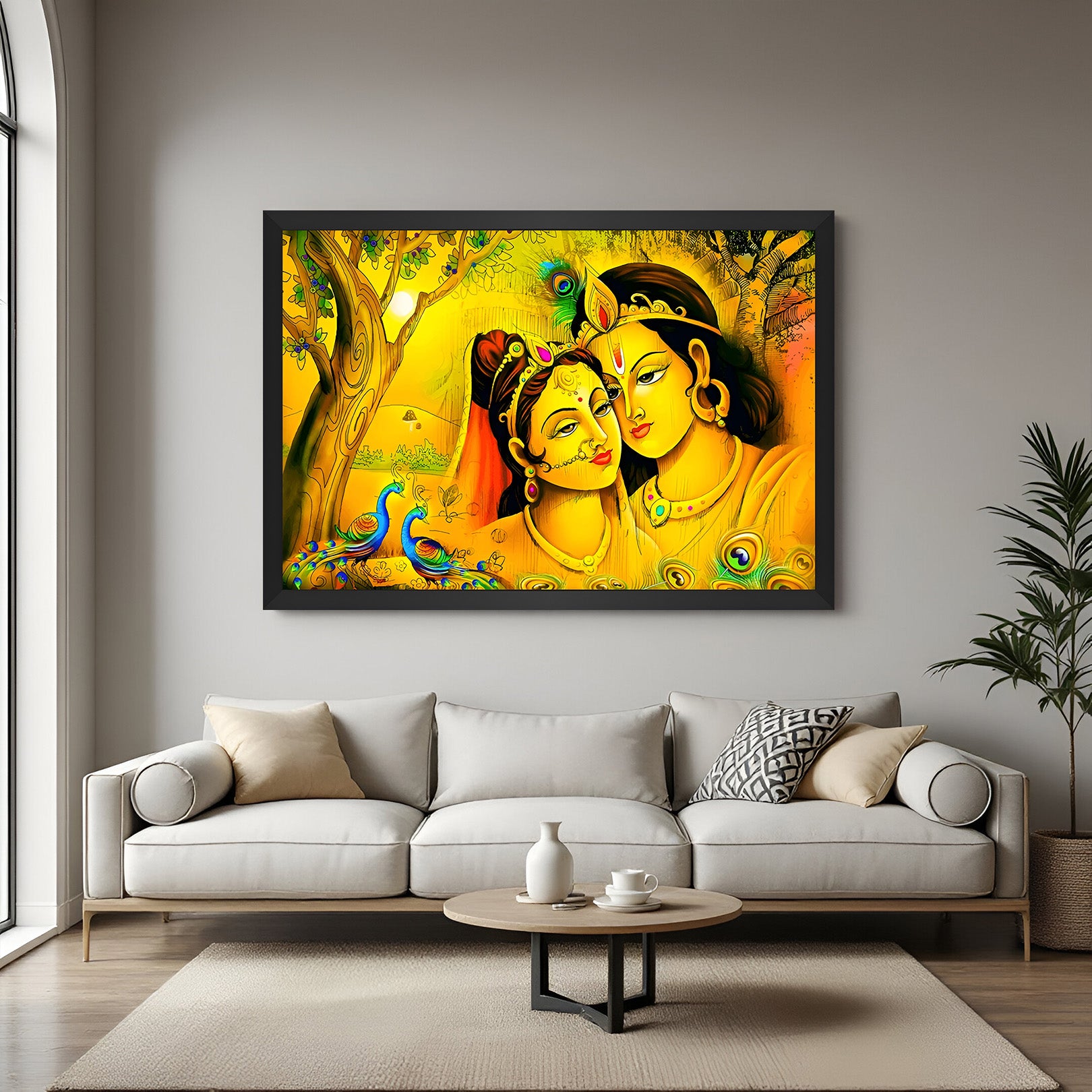 Radha Krishna Vastu Canvas Painting 