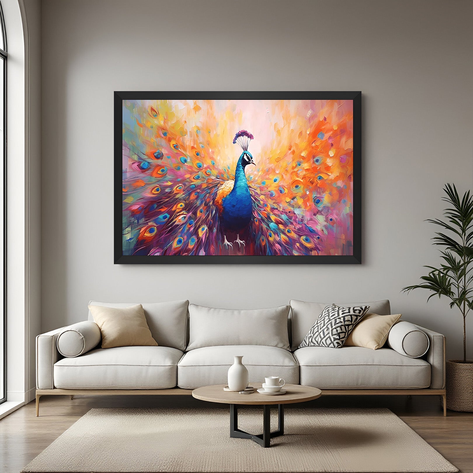 Peacock Vastu Canvas Painting