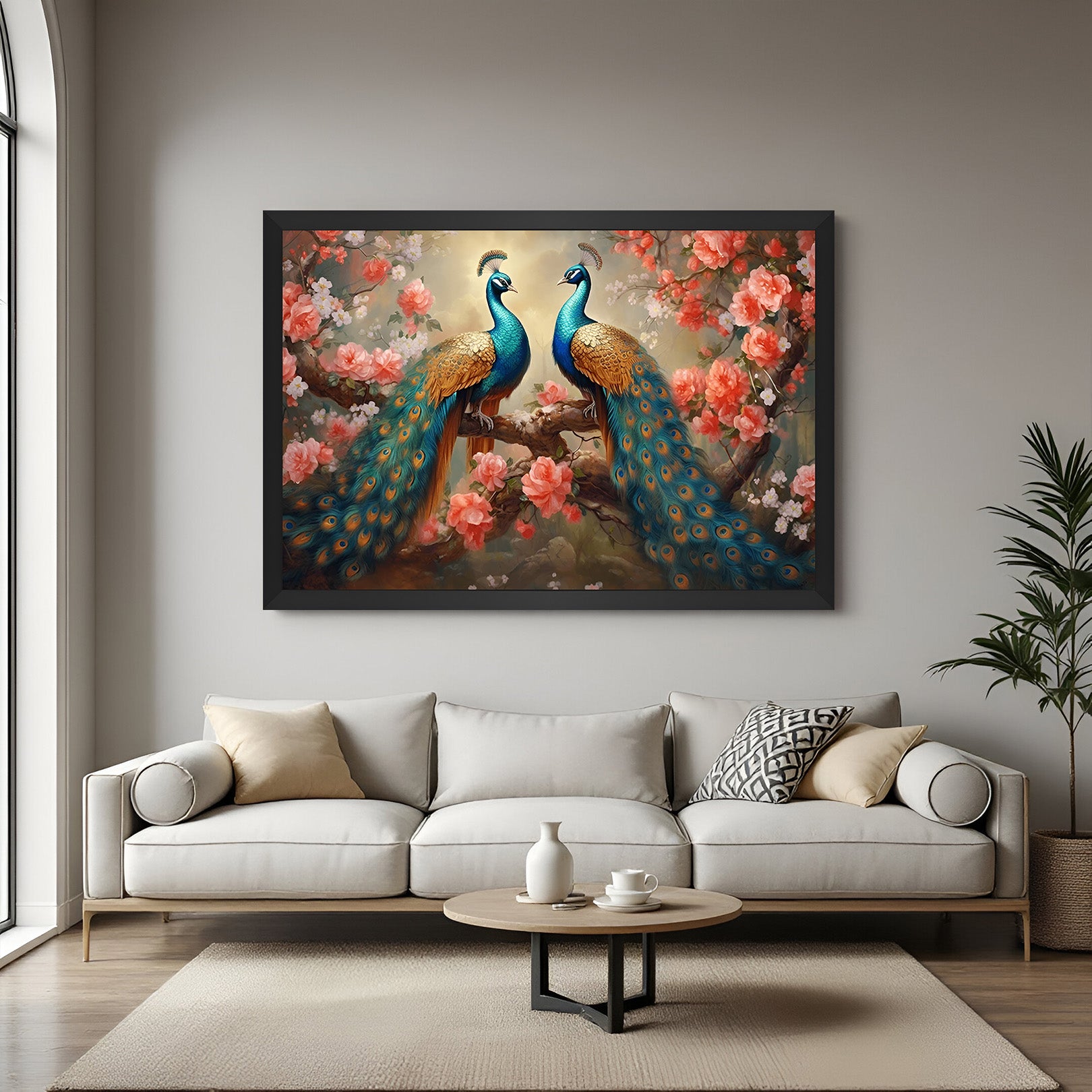  Peacock Vastu Canvas Painting