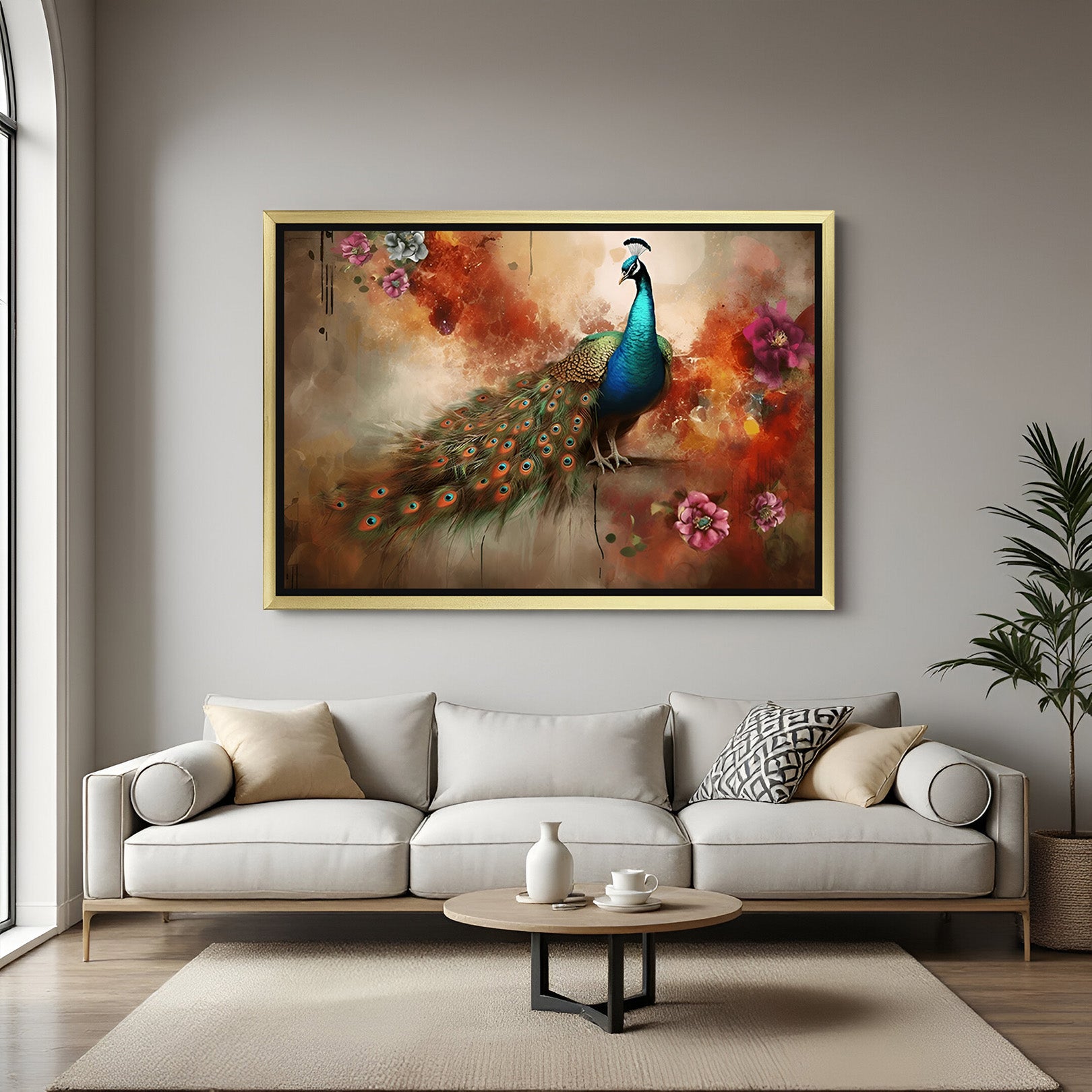 Peacock Vastu Canvas Painting