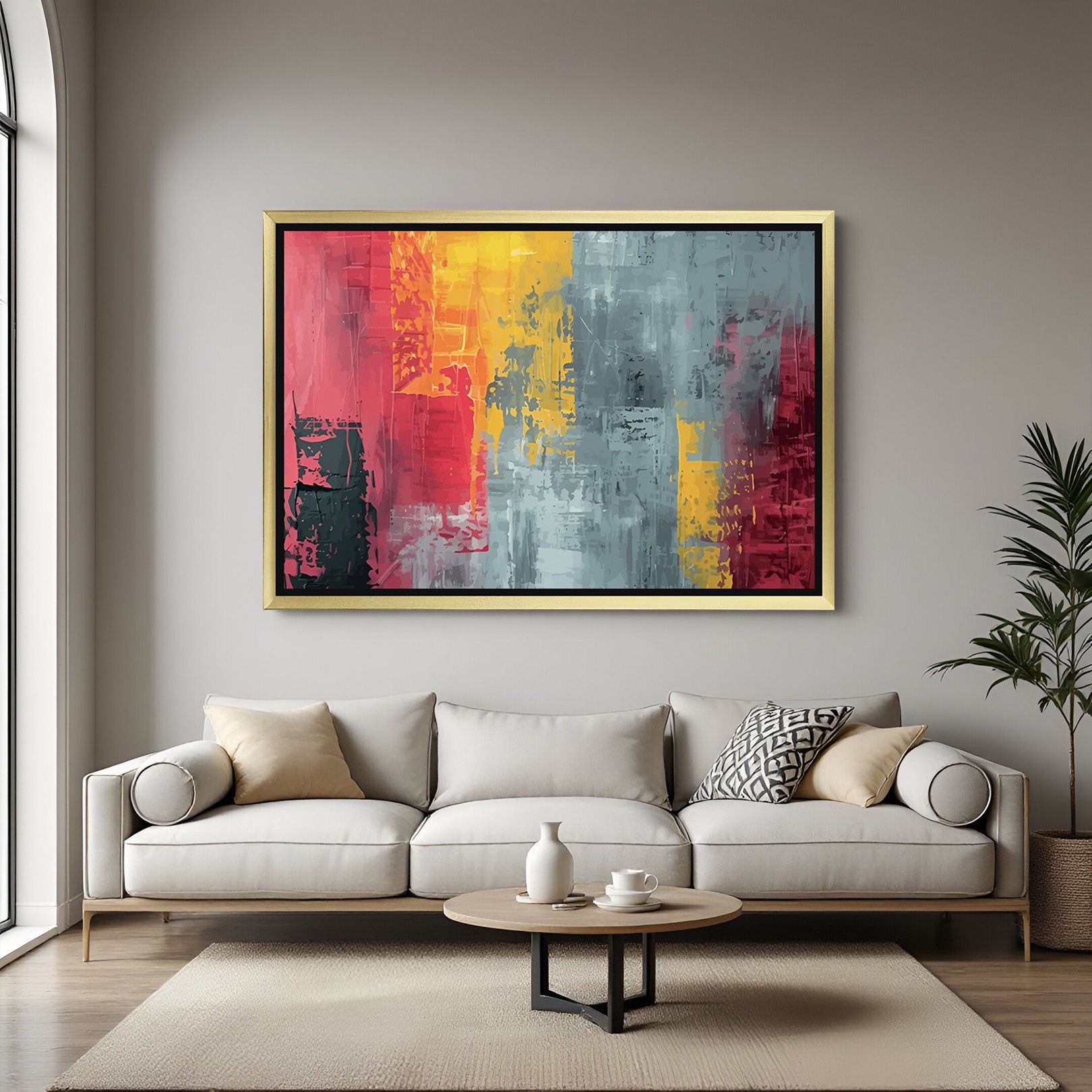 Colorful Chaos: Contemporary Abstract Art to Energize Your Walls - (ABSSH - 162)