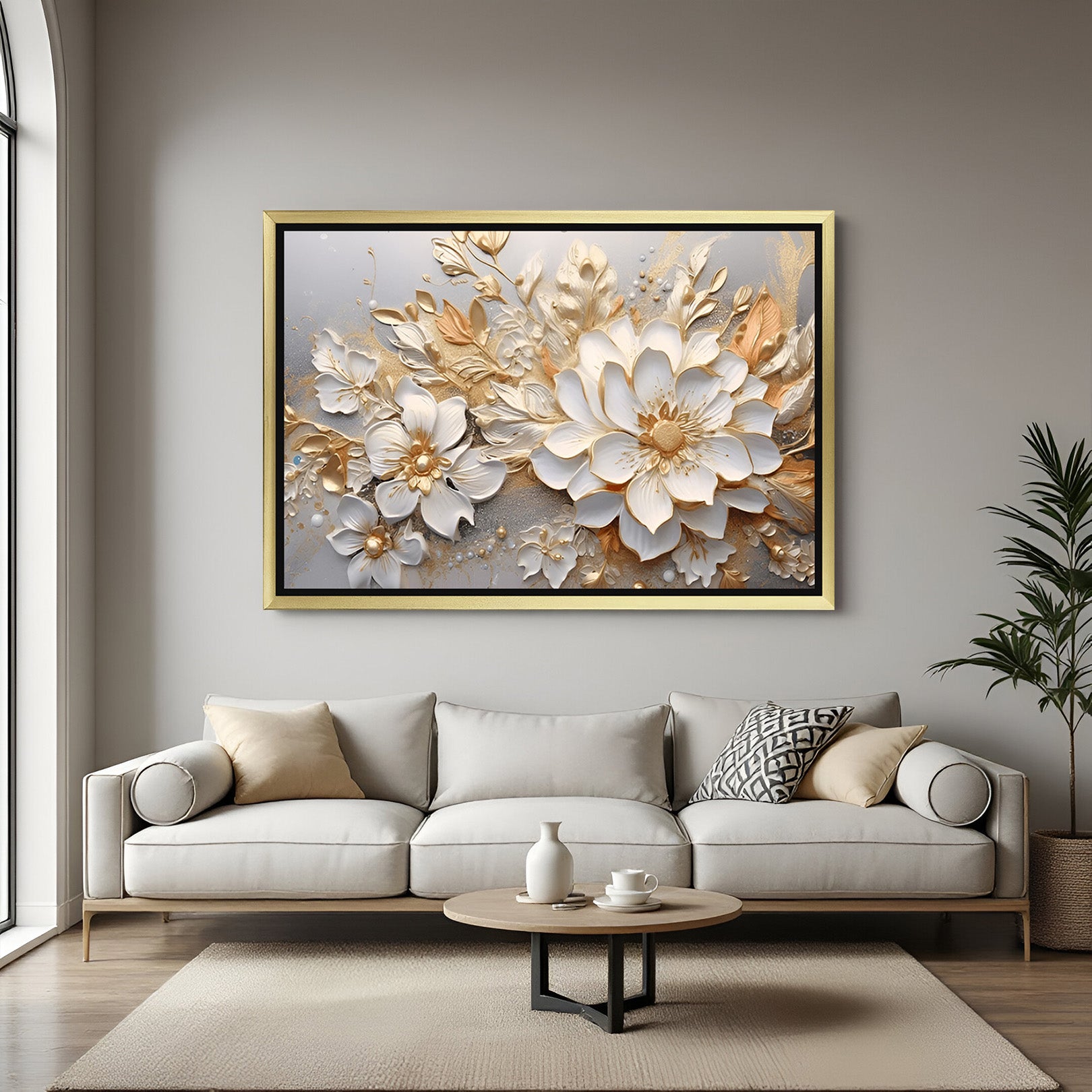 Floral Symphony: Vibrant Wall Art for Nature-Inspired Interiors - (FLOSH - 125)