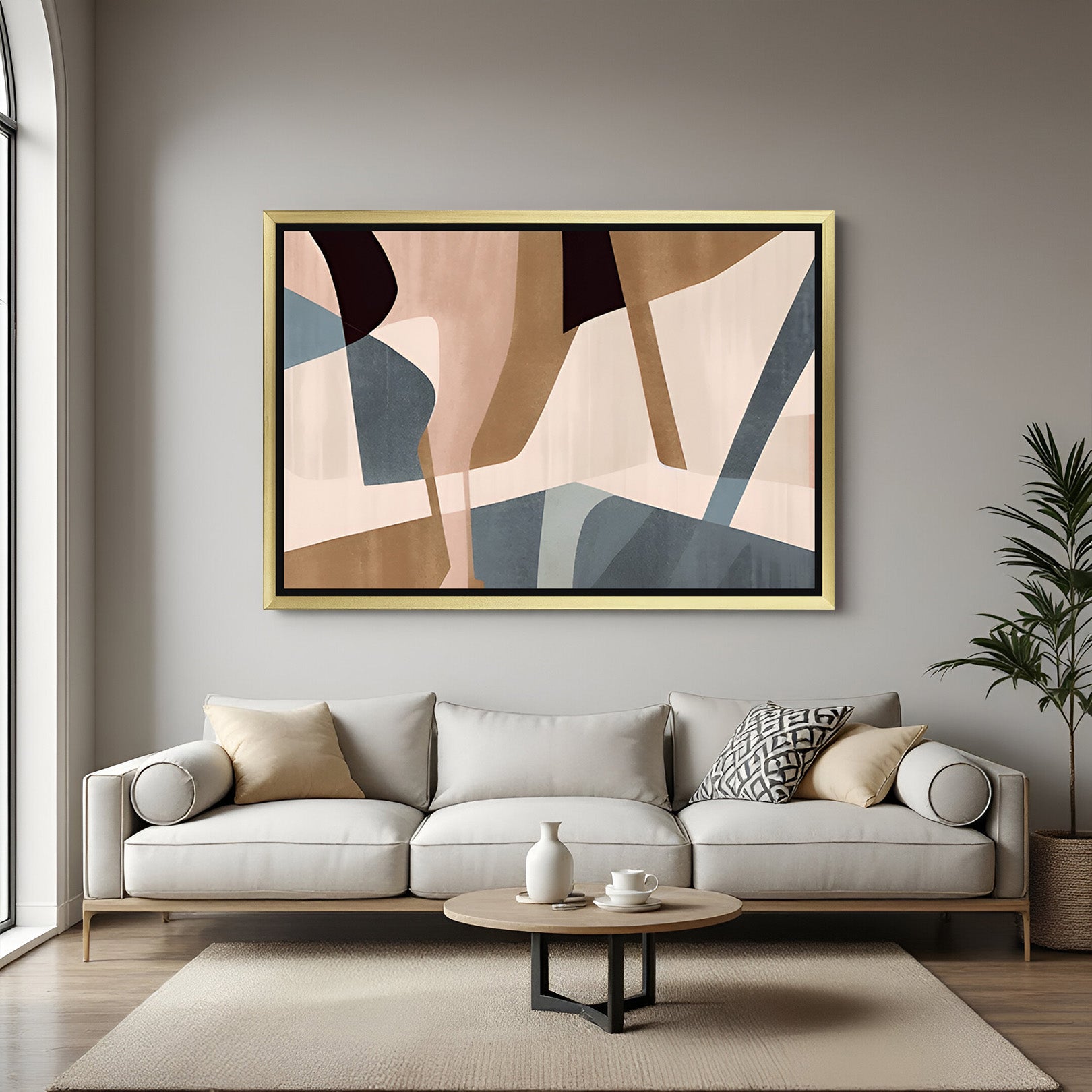 Dynamic Expressions: Bold Abstract Wall Art for Modern Spaces - (ABSSH - 156)