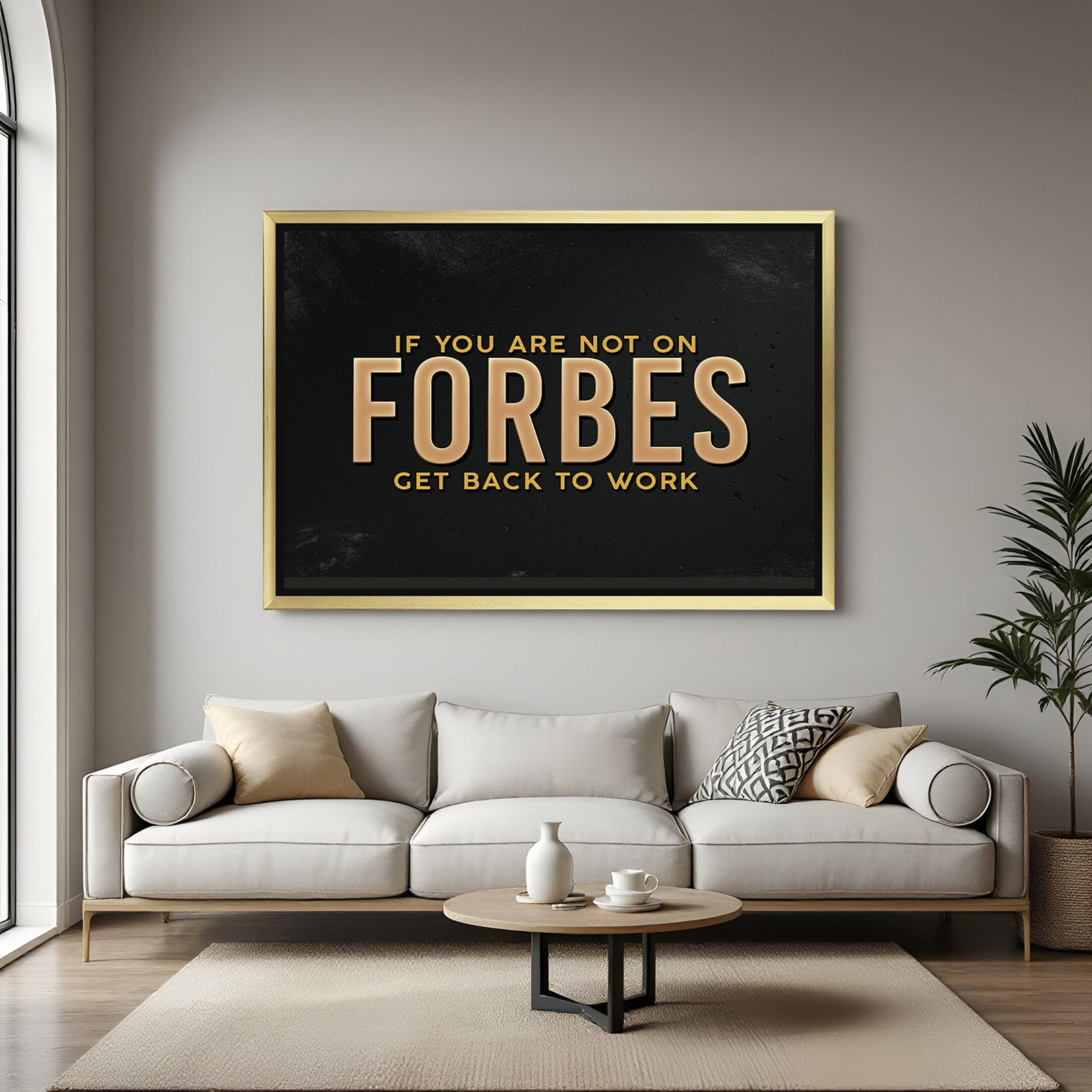 Dream Big, Work Hard: Premium Canvas Wall Art