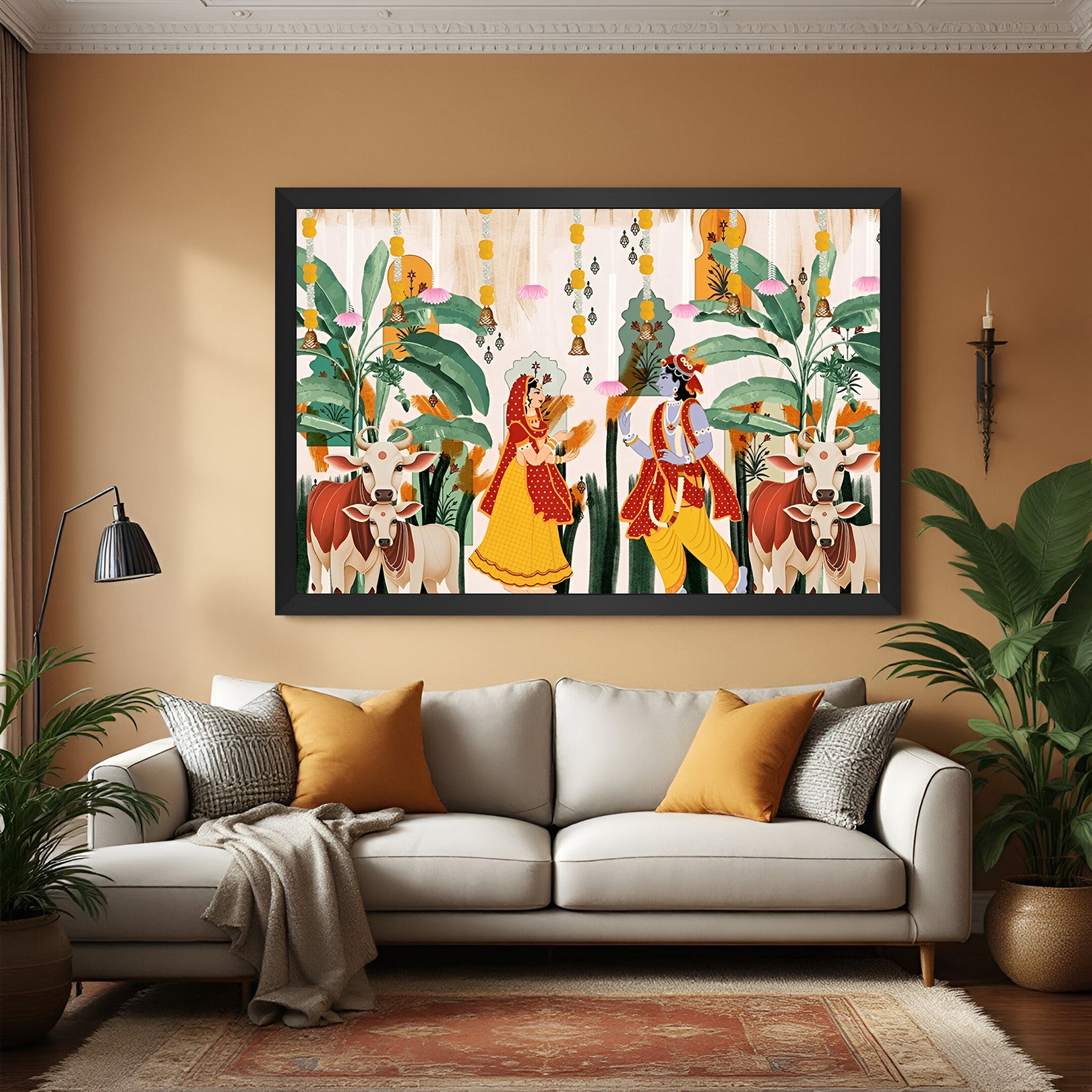 Radha Krishna Vastu Canvas Painting 