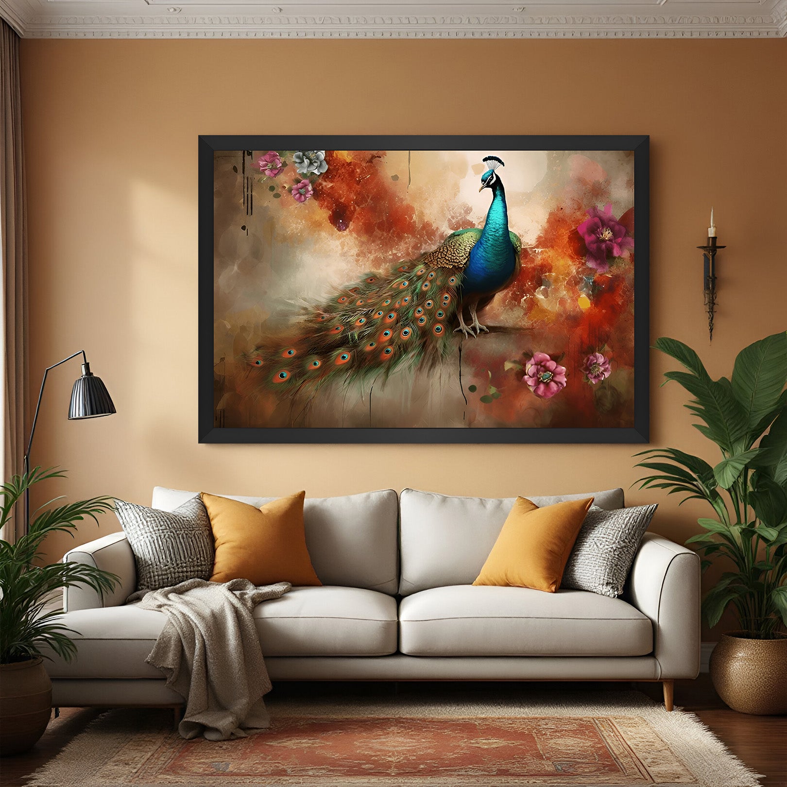 Peacock Vastu Canvas Painting