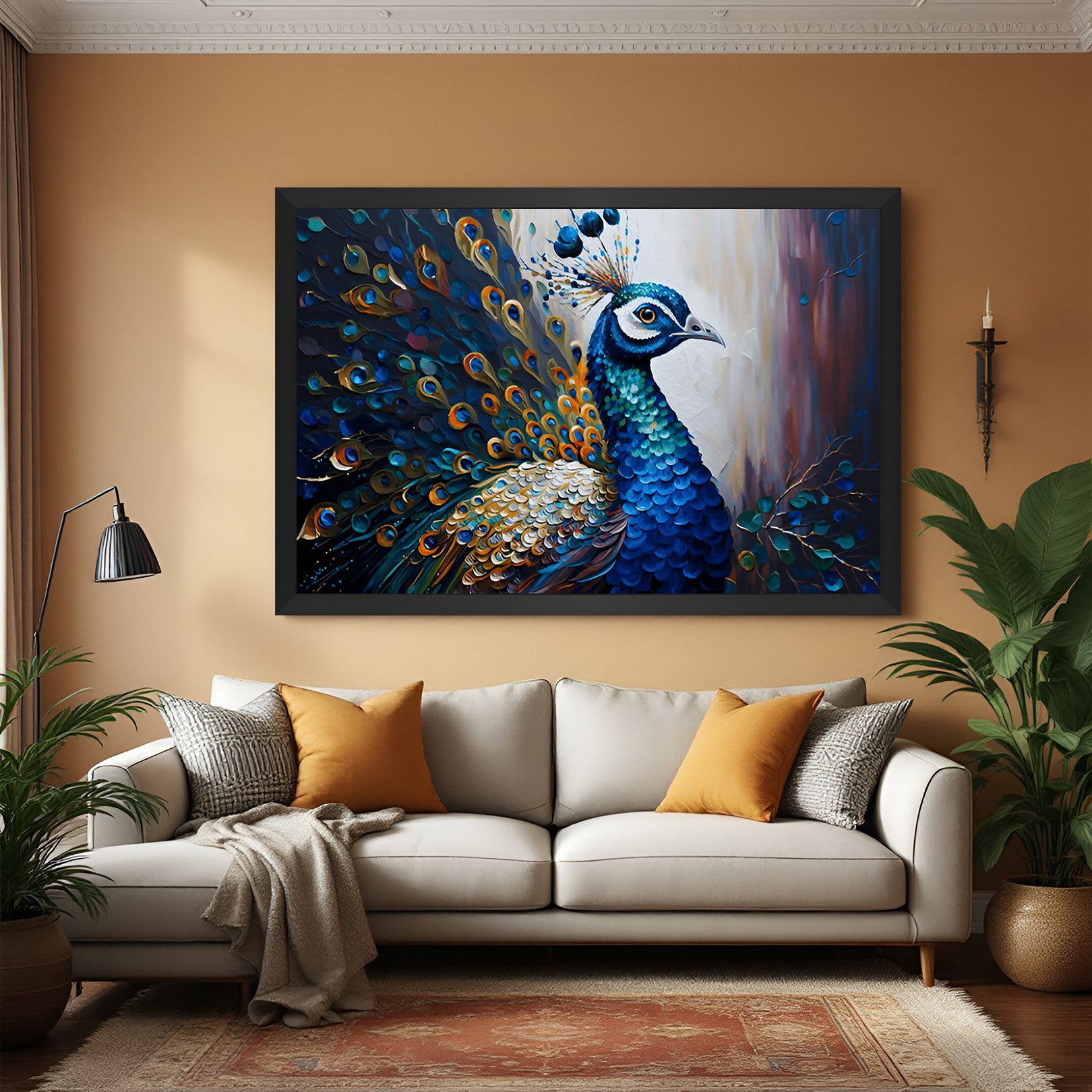 Peacock Vastu Canvas Painting 