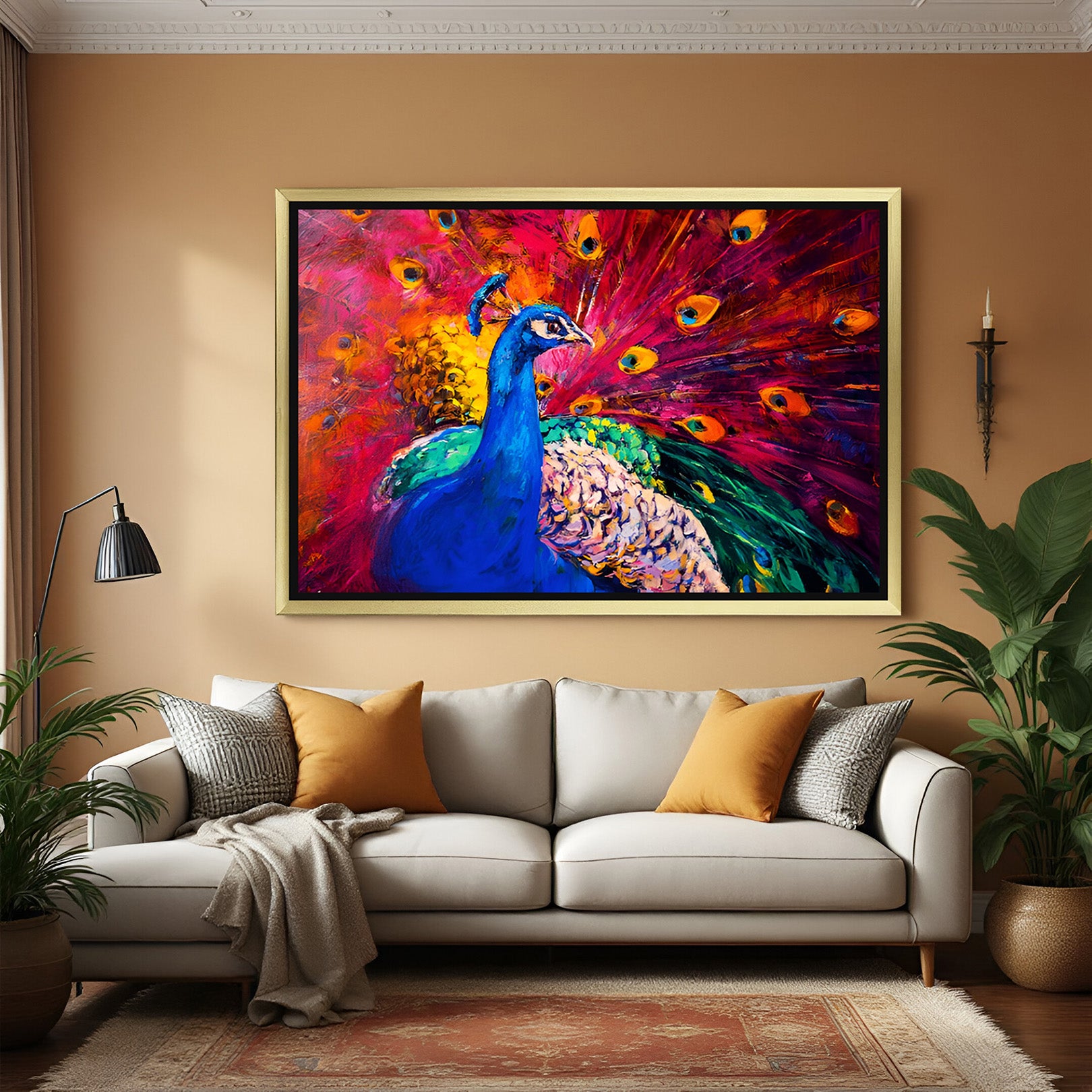 Peacock Vastu Canvas Painting