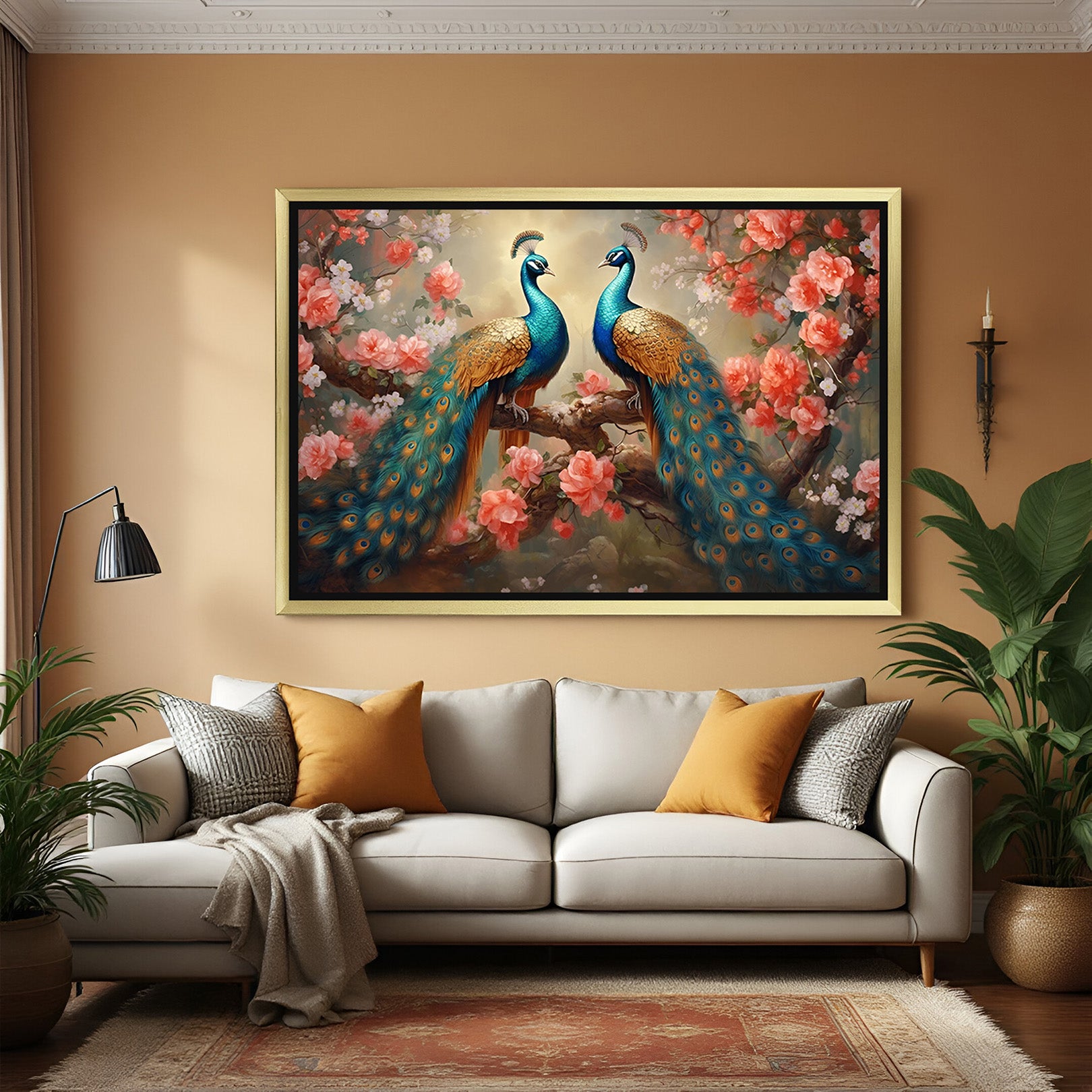  Peacock Vastu Canvas Painting