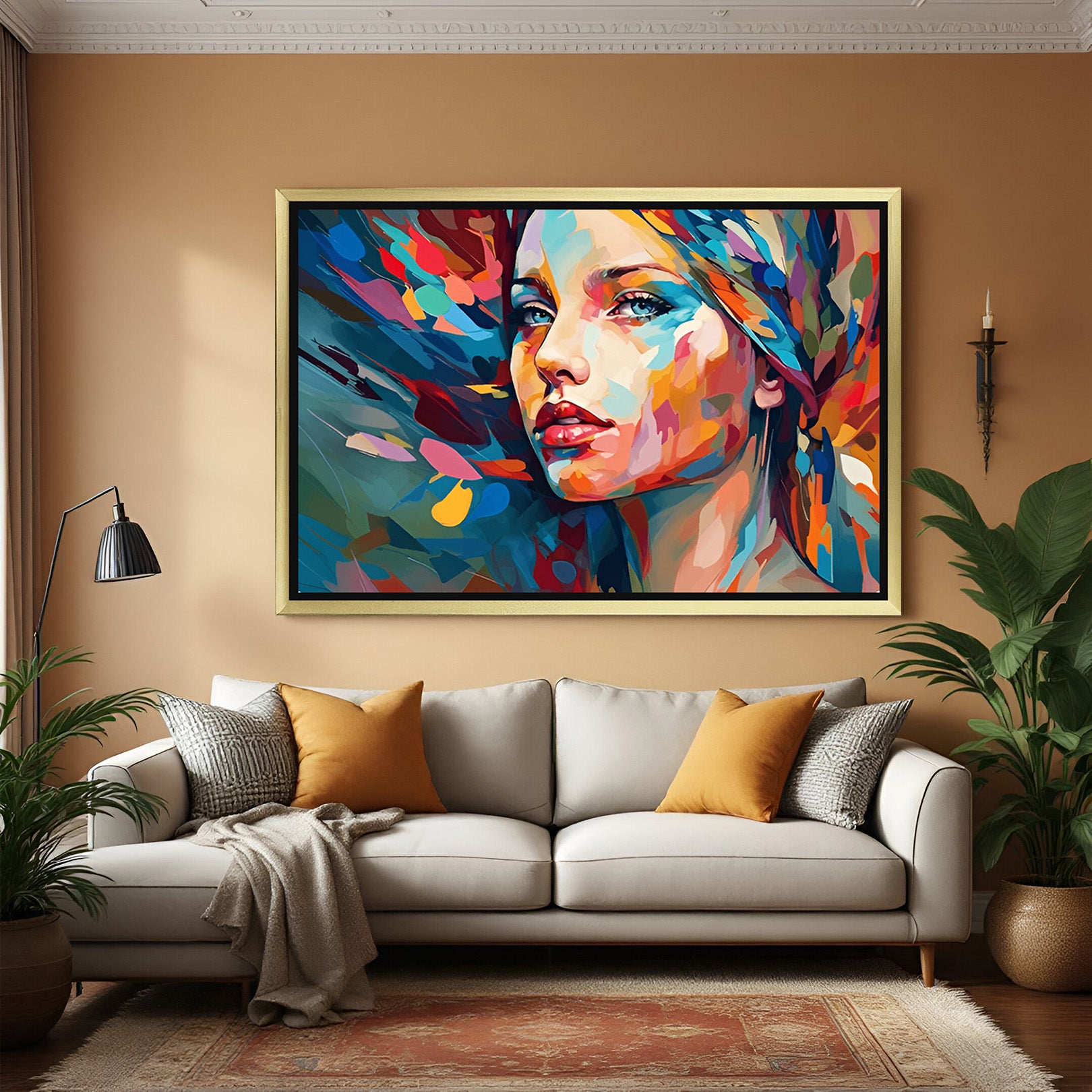 Dynamic Expressions: Bold Abstract Wall Art for Modern Spaces - (ABSSH - 166)