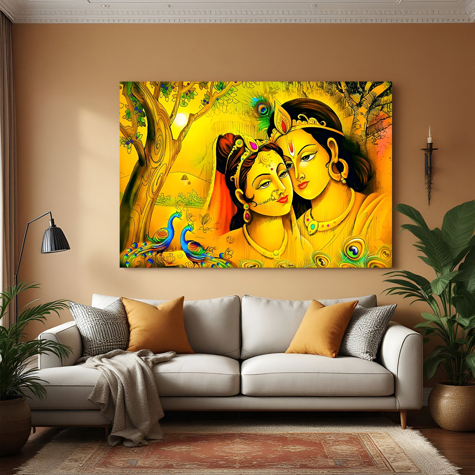 Radha Krishna Vastu Canvas Painting 