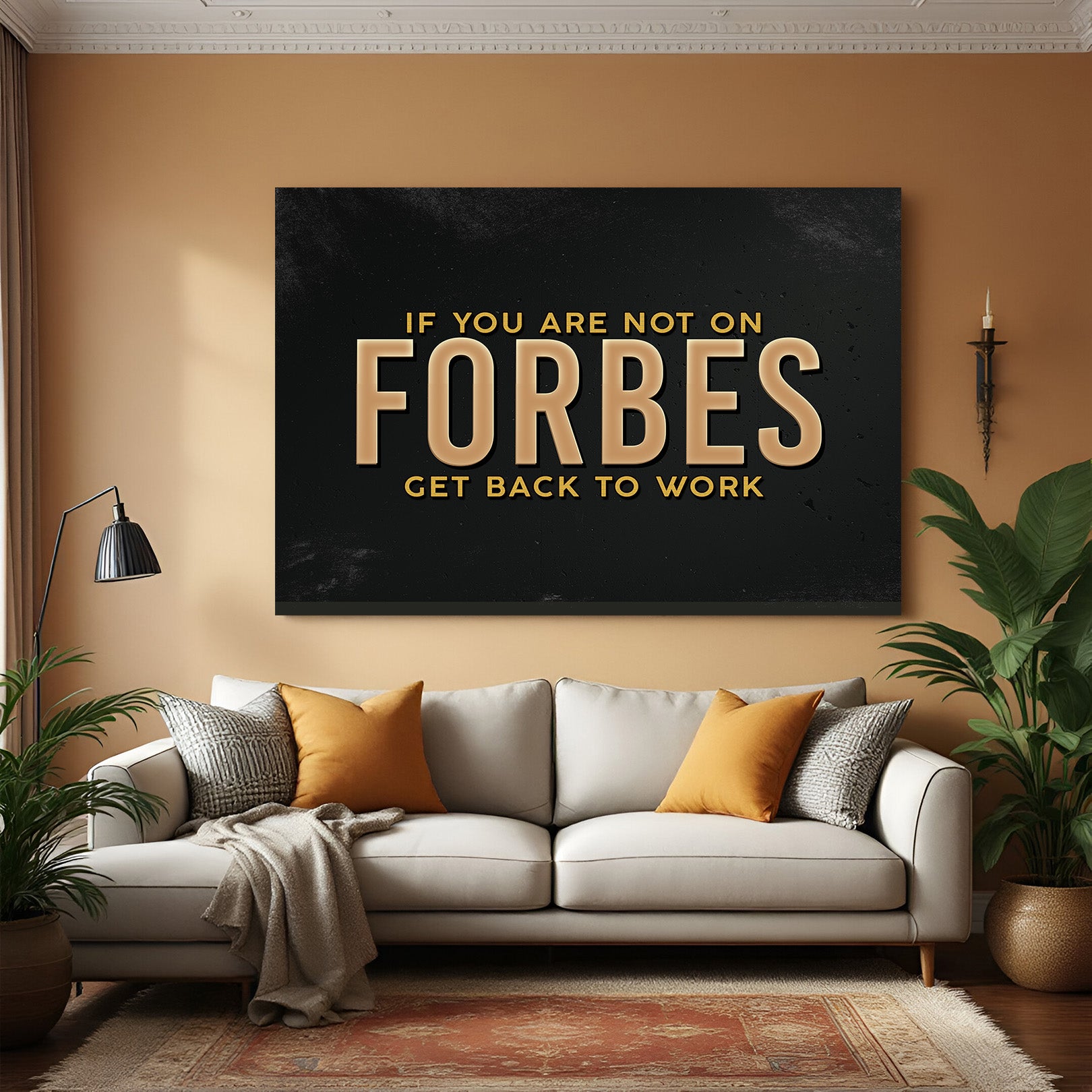 Dream Big, Work Hard: Premium Canvas Wall Art