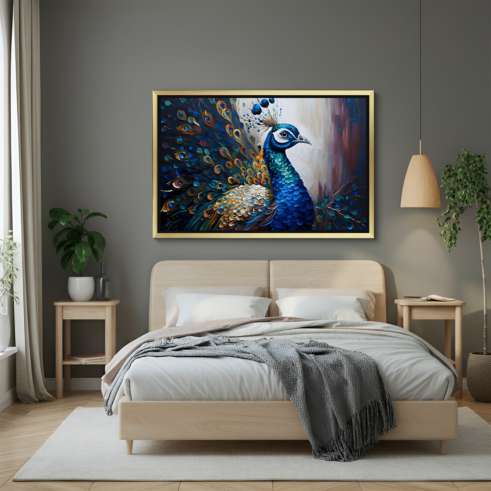 Peacock Vastu Canvas Painting 