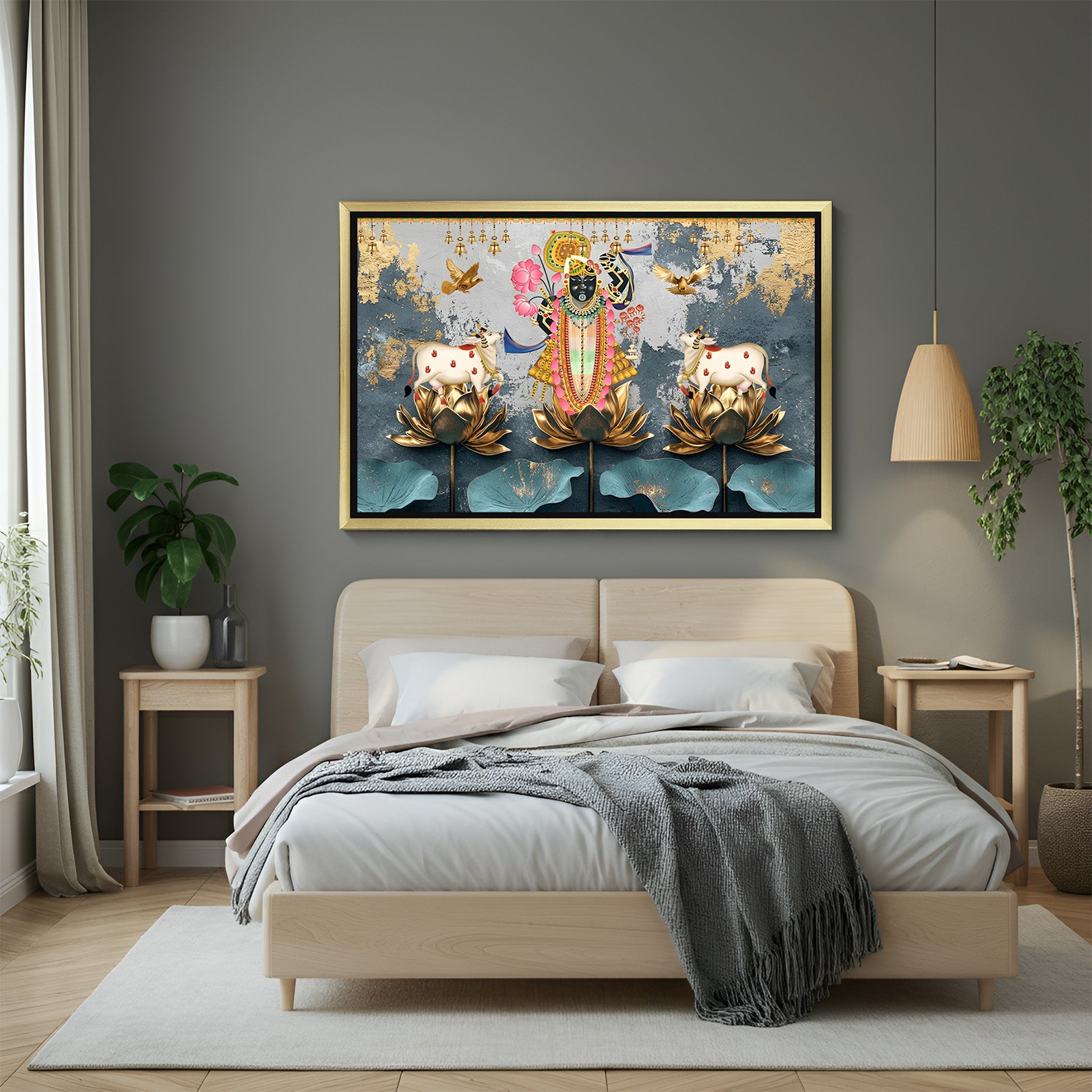 Pichwai Vastu Wall Art Canvas Painting