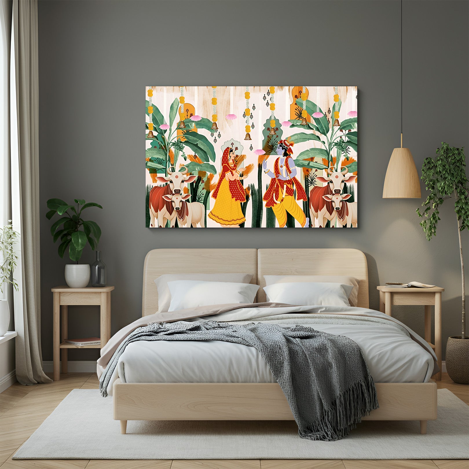 Radha Krishna Vastu Canvas Painting 