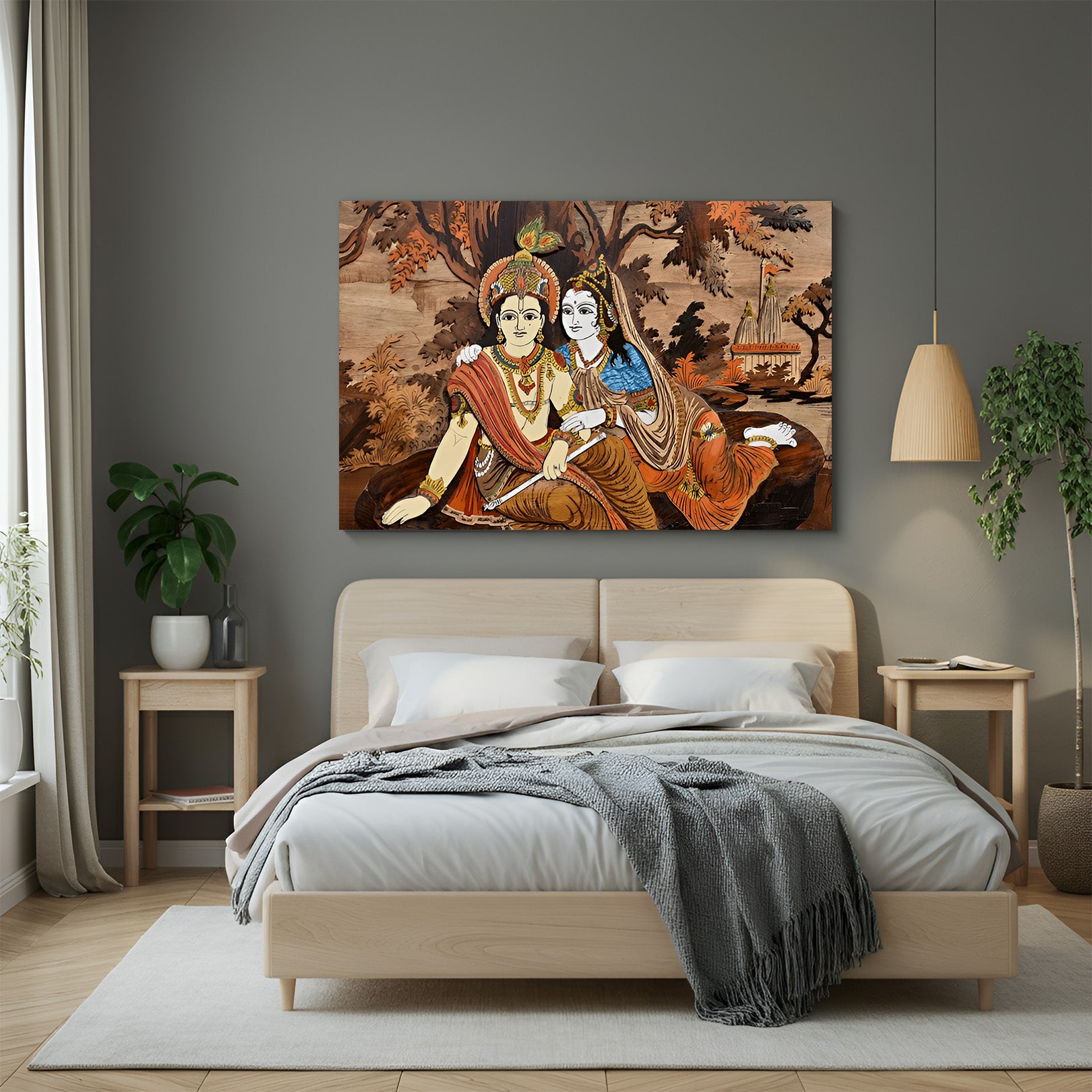 Radha Krishna Vastu Canvas Painting