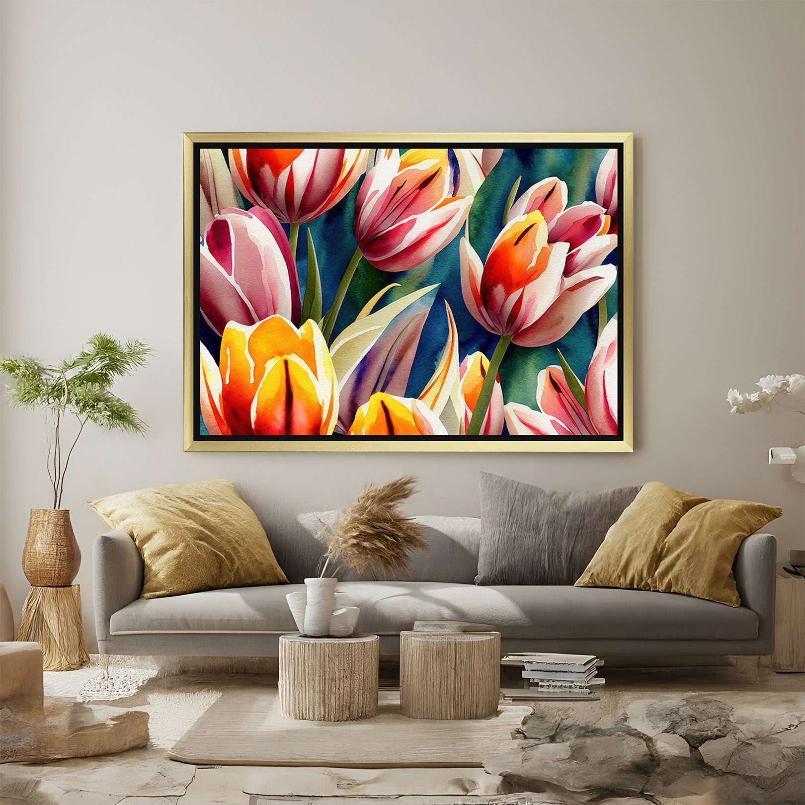 Petal Perfection: Stunning Flower Art for Contemporary Living - (FLO - 108)