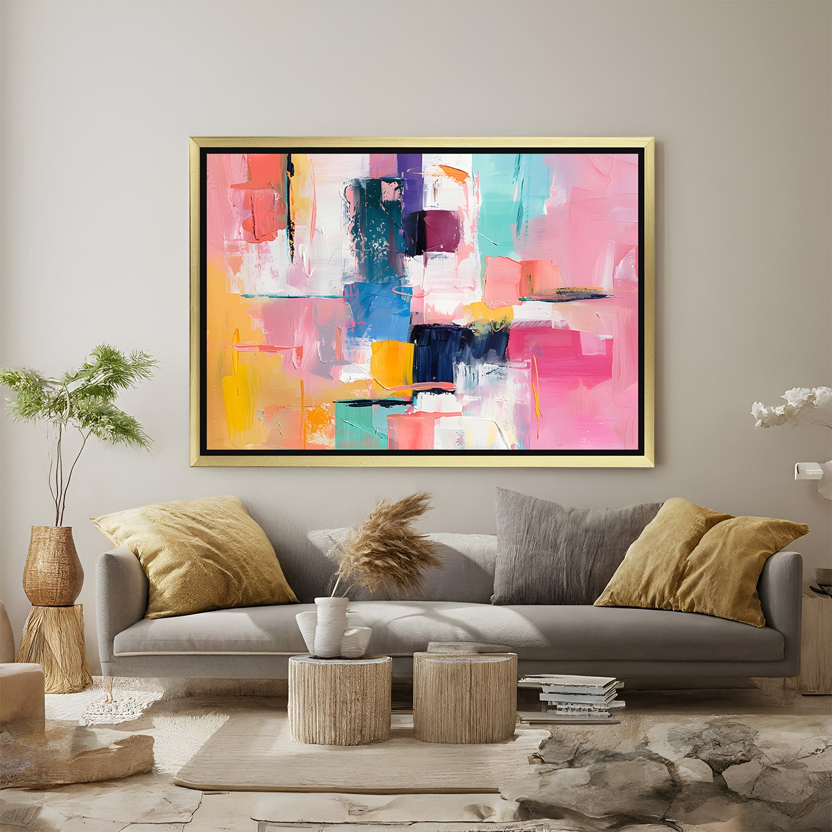 Fluid Visions: Unique Abstract Wall Art for Artistic Interiors - (ABS - 103)