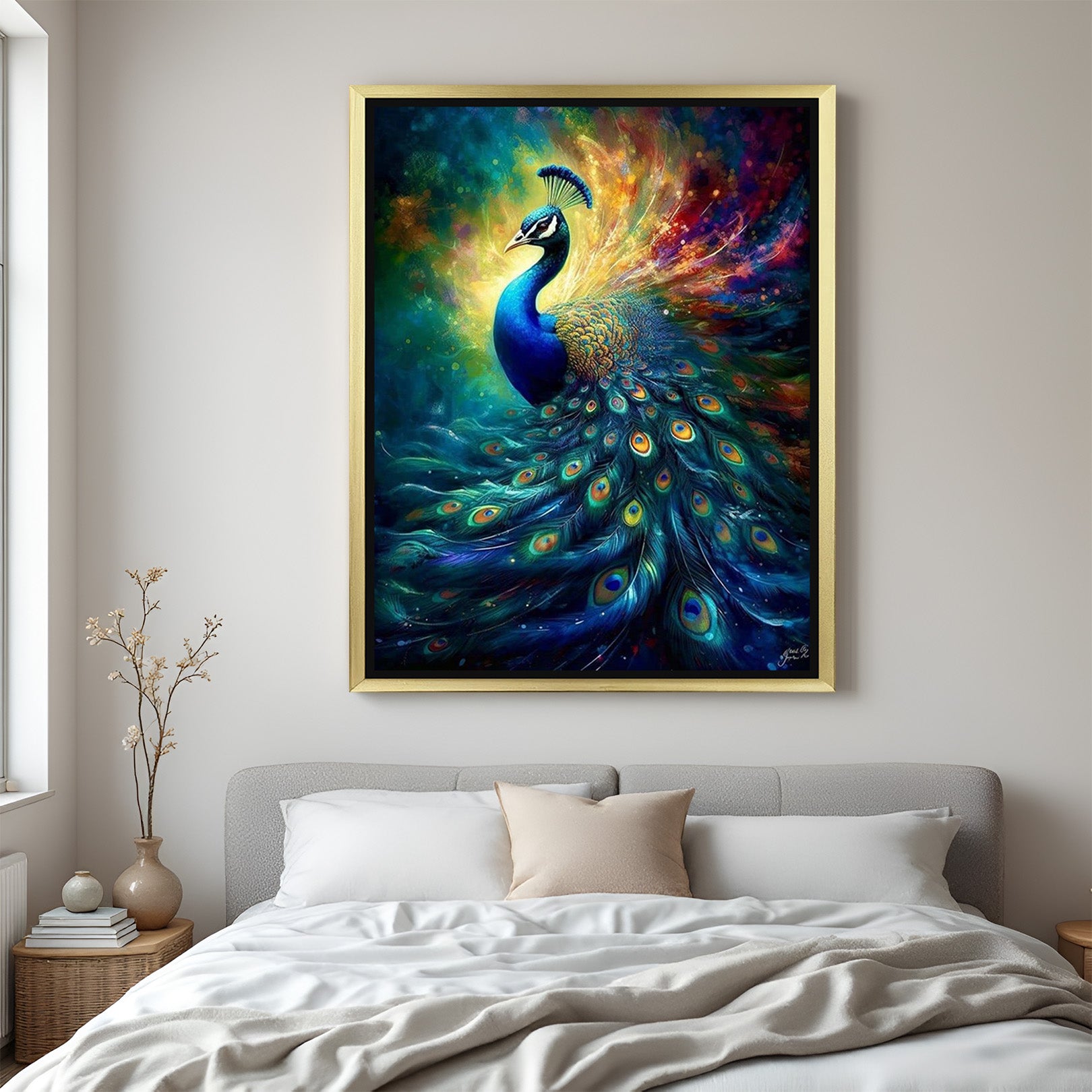 Peacock Vastu Canvas Painting