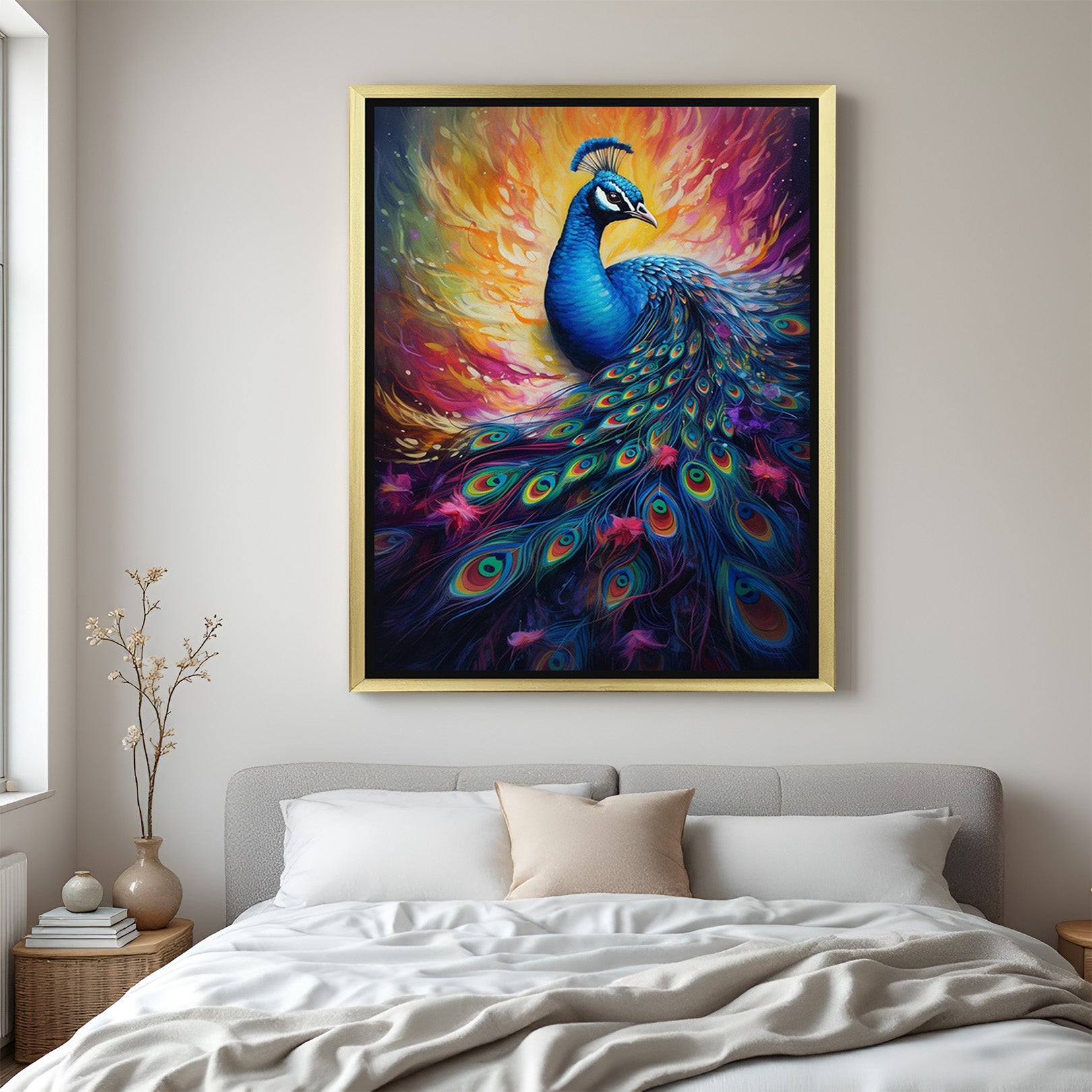 Peacock Vastu Wall Painting