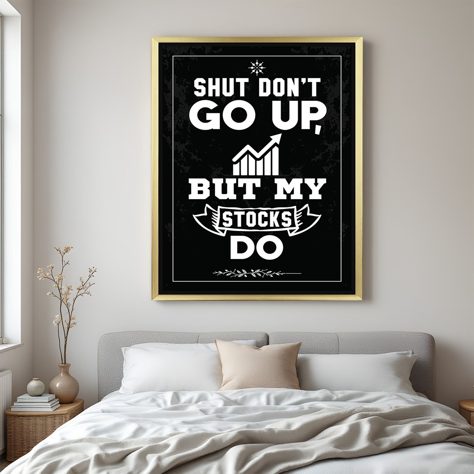 Never Give Up: Bold & Uplifting Motivational Canvas Decor - (MOT - 144)