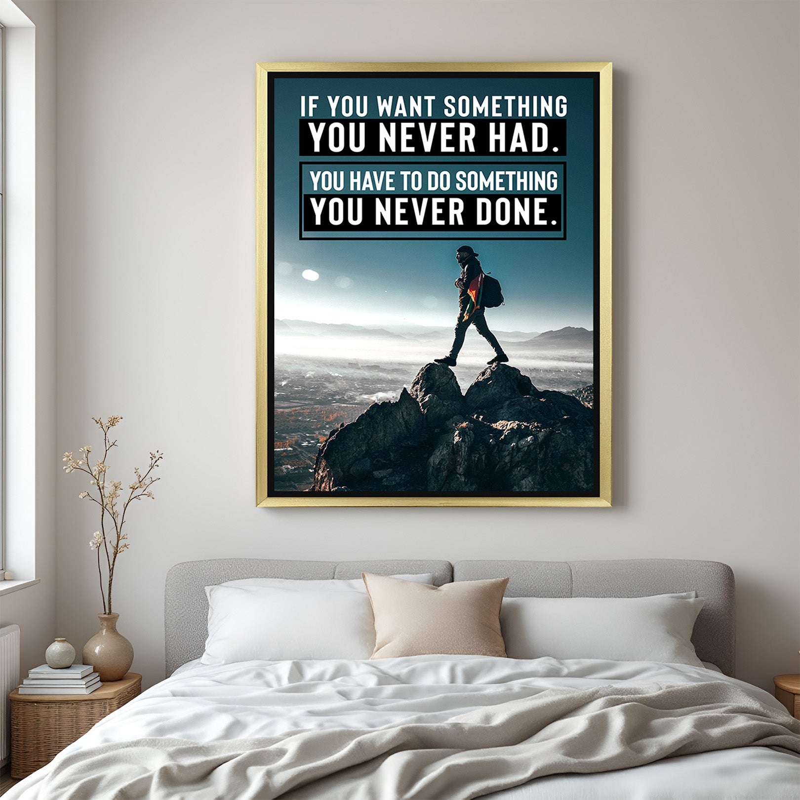 Minimalist Motivational Canvas Painting